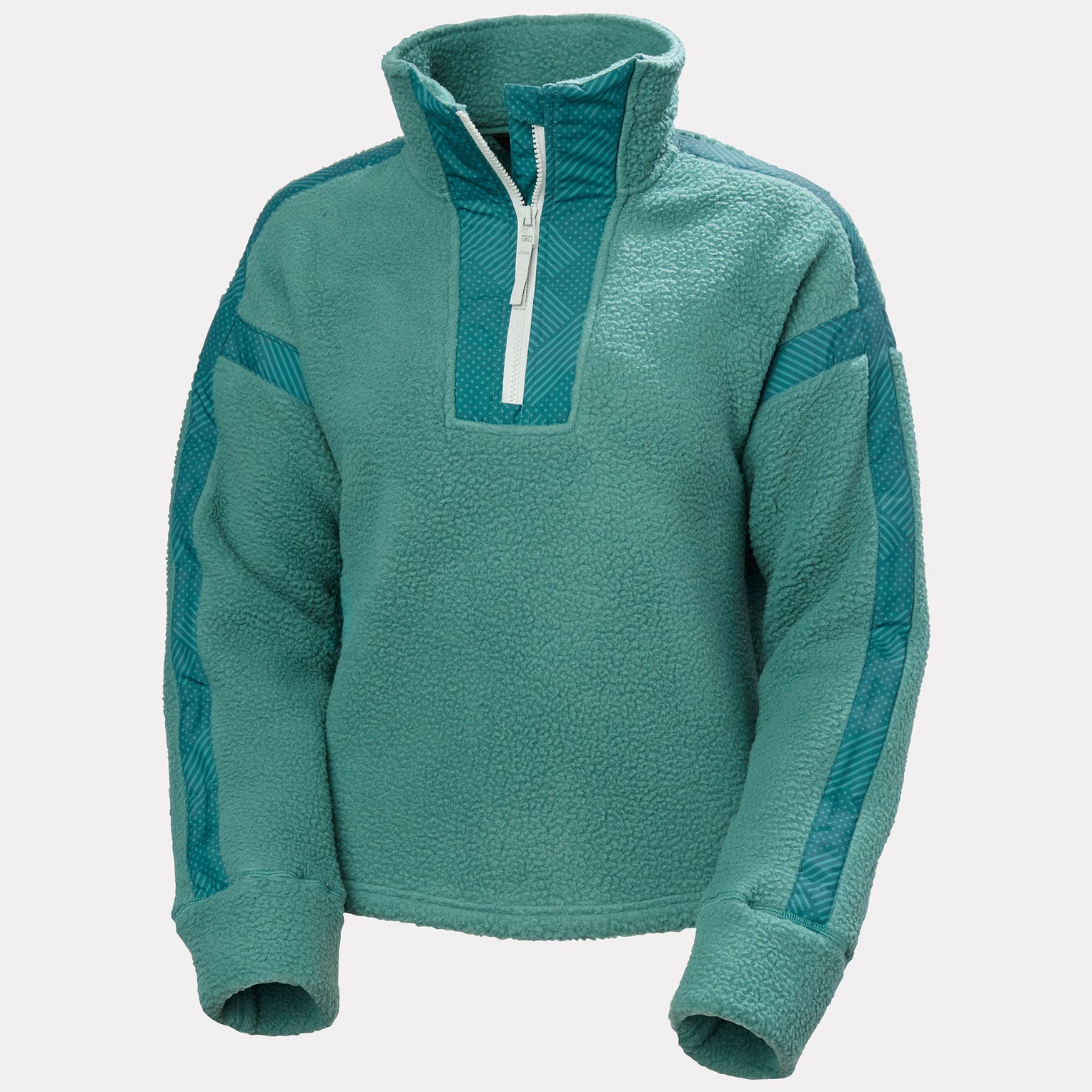 Women's Imperial Pile Zip Pullover - 494 OPAL GREEN
