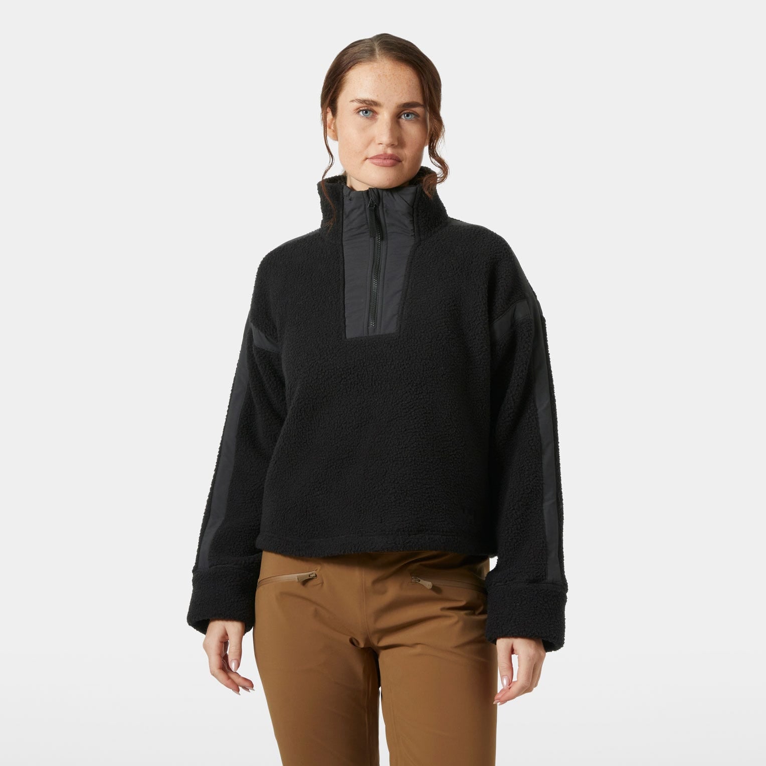 Women's Imperial Pile Zip Pullover - 990 BLACK