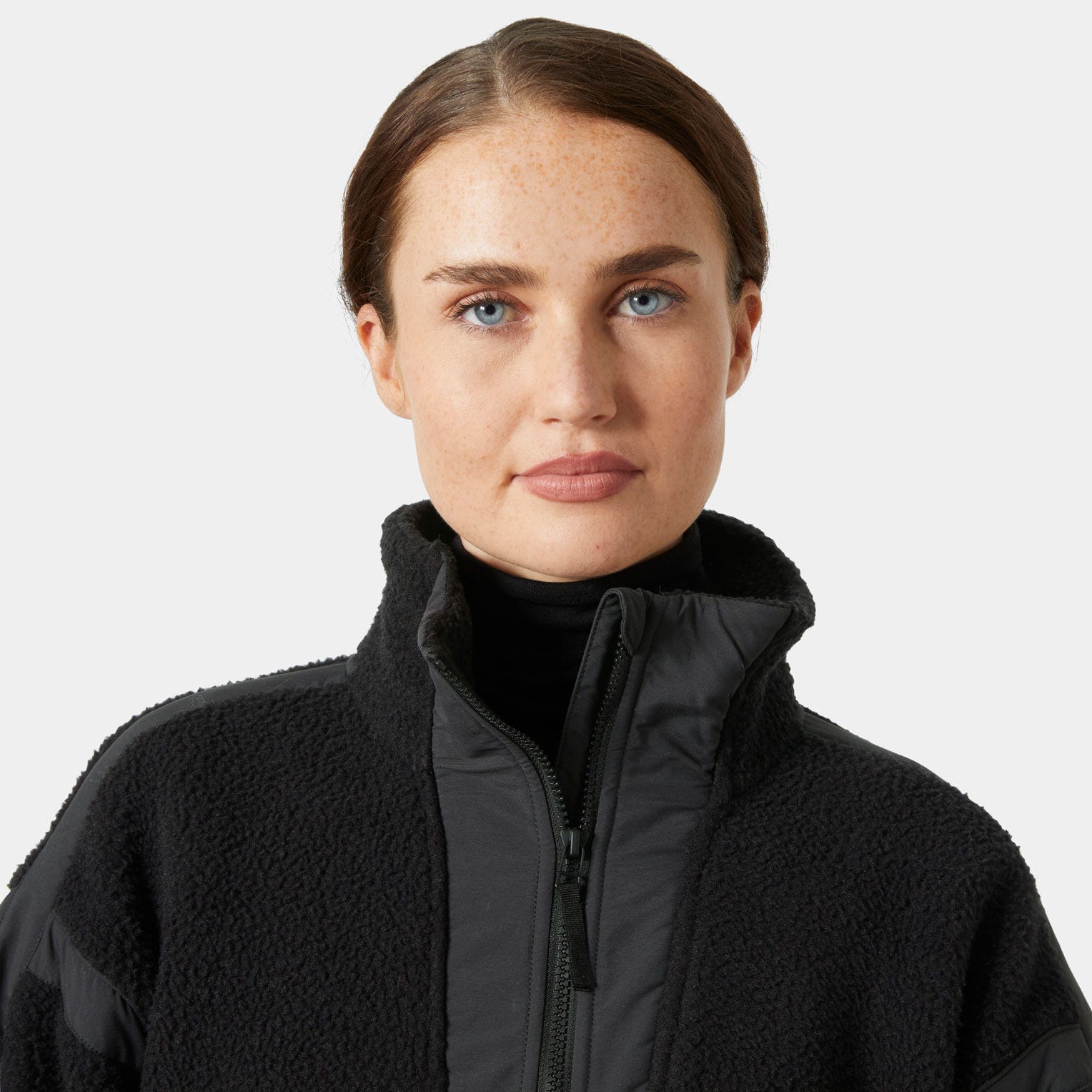 Women's Imperial Pile Zip Pullover - 990 BLACK
