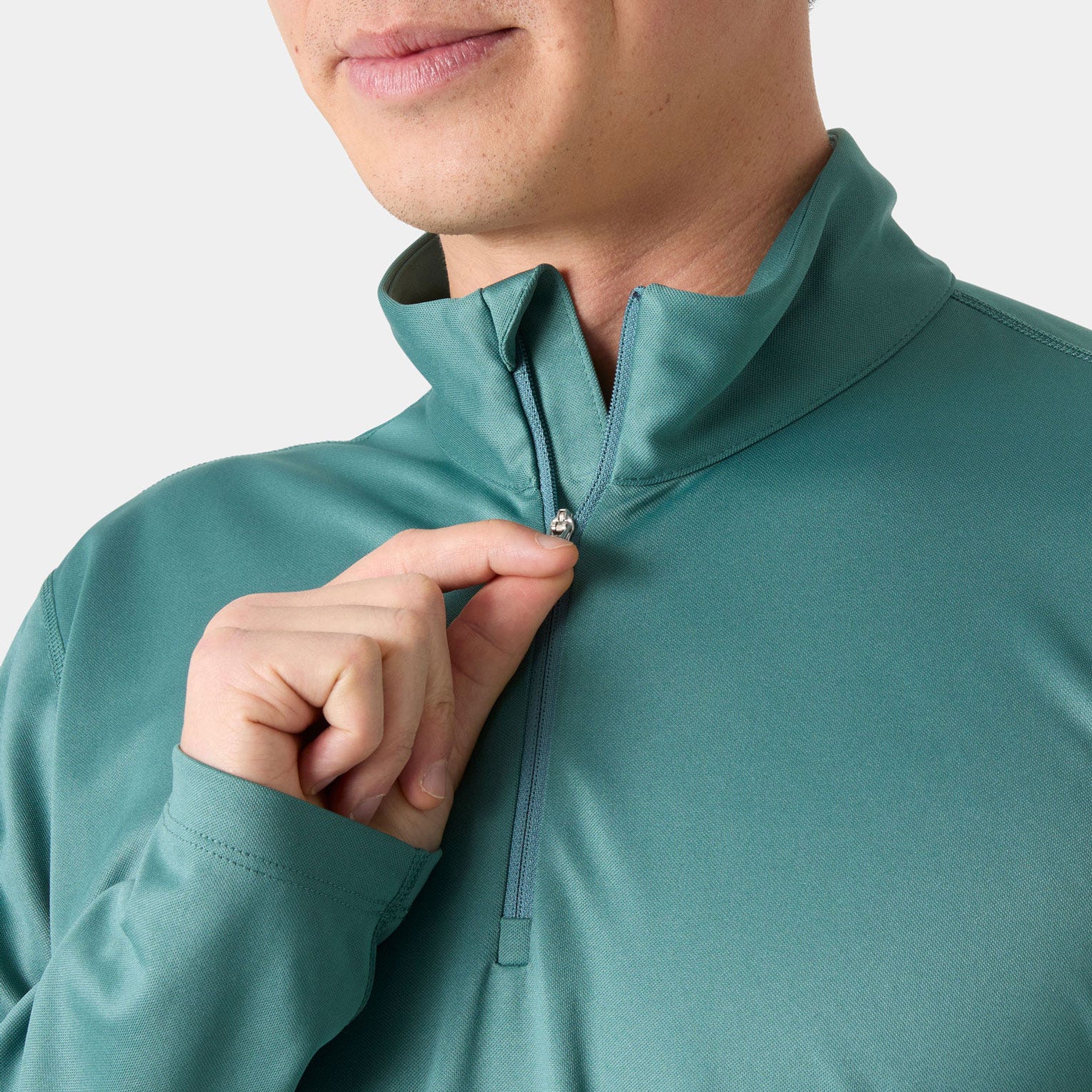 Men's HH Tech Half-Zip 2.0 - 494 OPAL GREEN