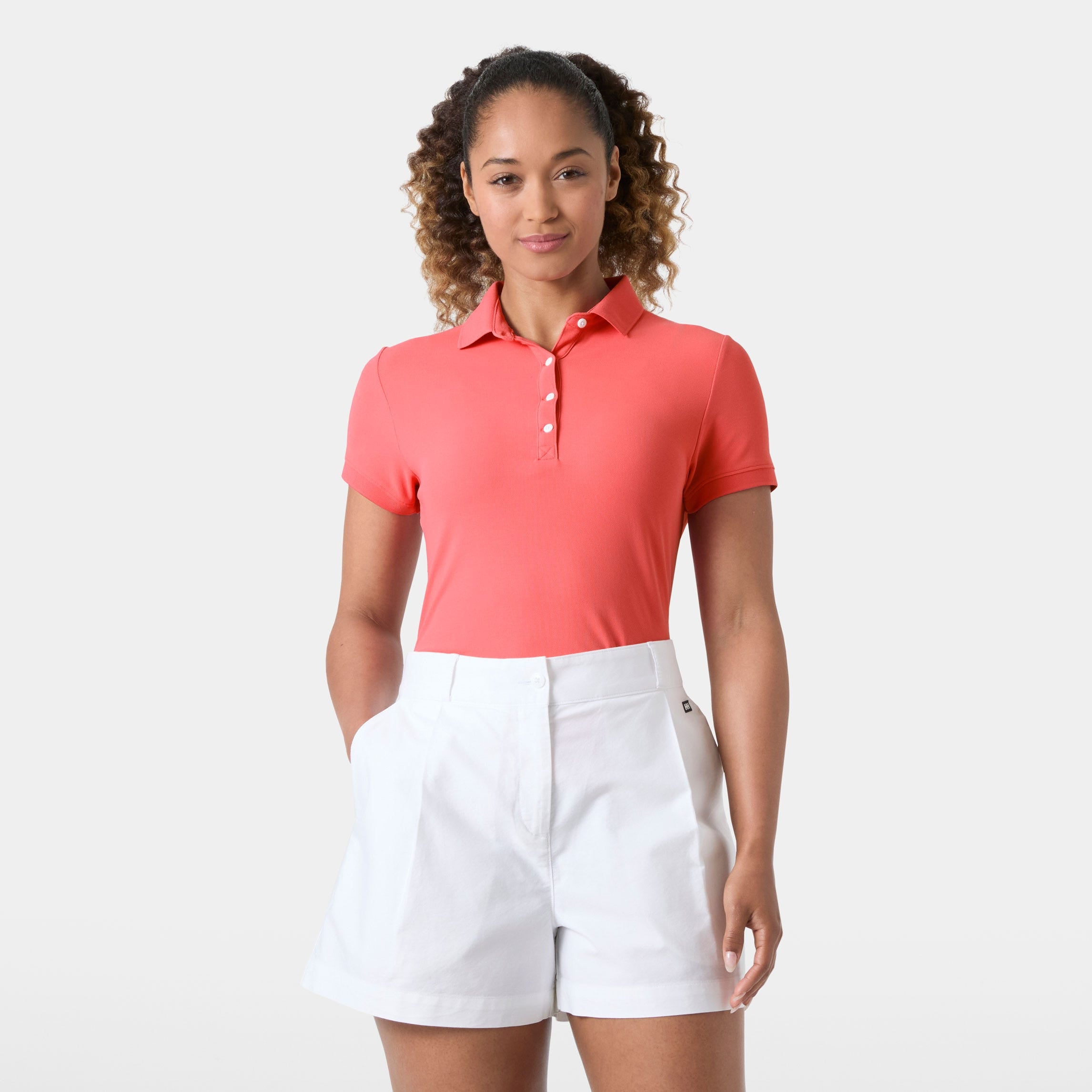 Women's Crewline Quick-Dry Polo - 098 SUNSET PINK
