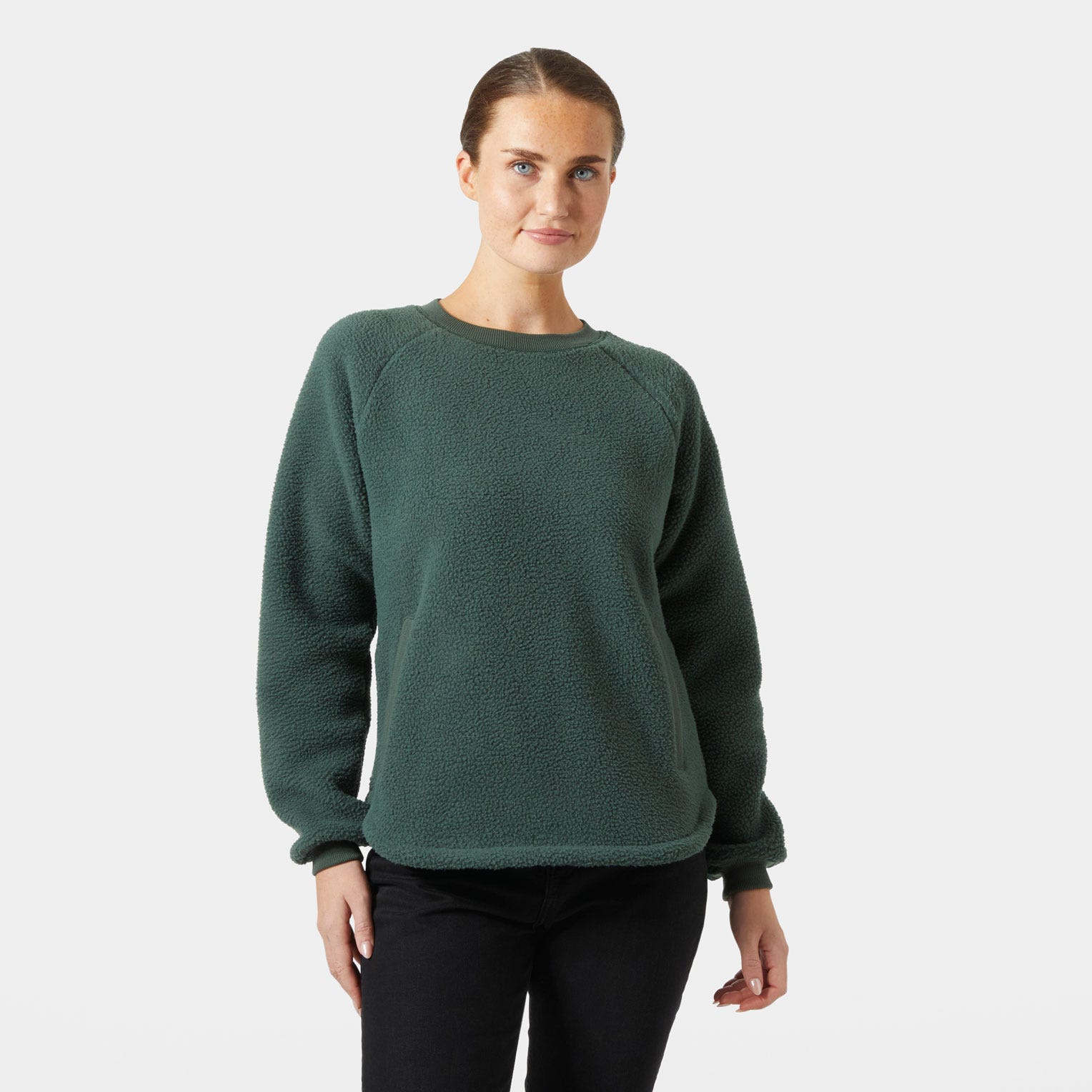 Women's Escape Teddy Sweater - 390 JUNGLE GREEN