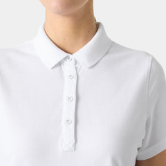 Women's Crew Pique 2 Polo - 001 WHITE