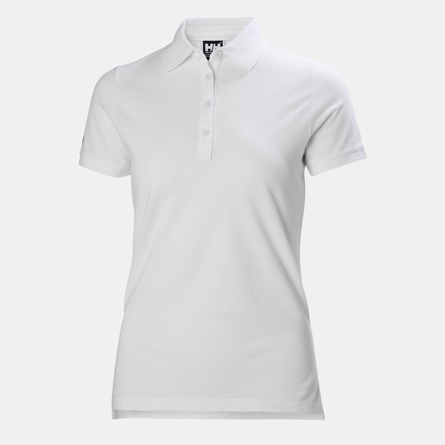 Women's Crew Pique 2 Polo - 001 WHITE