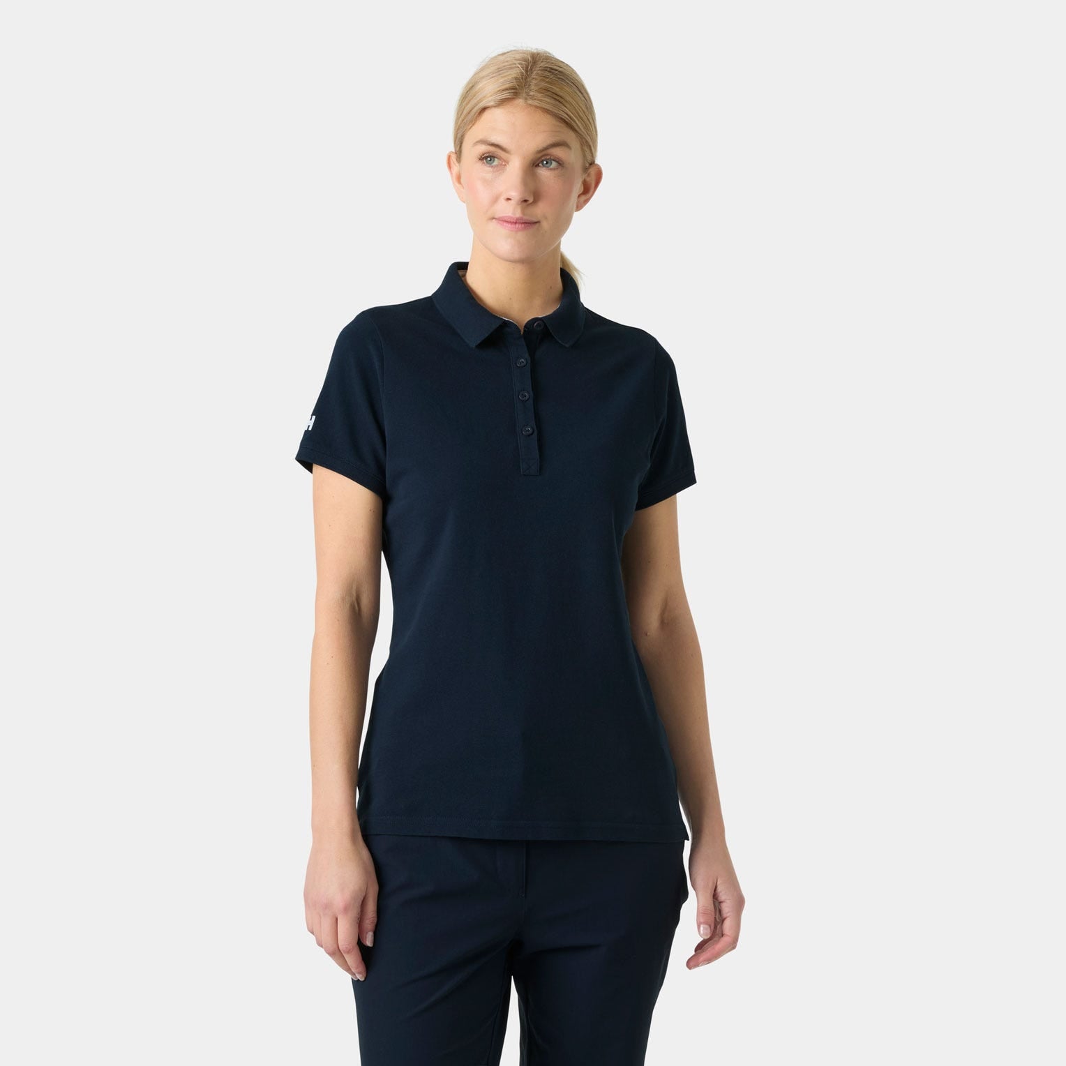 Women's Crew Pique 2 Polo - 597 NAVY