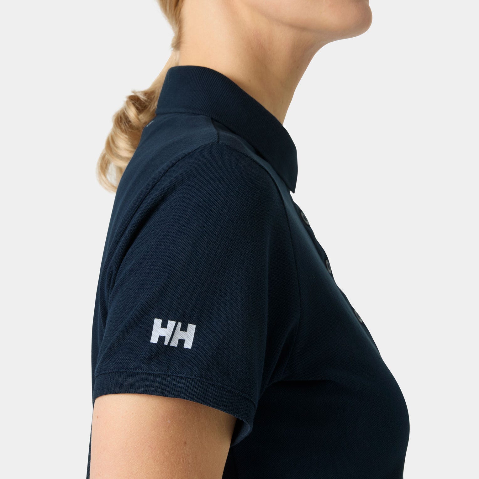 Women's Crew Pique 2 Polo - 597 NAVY