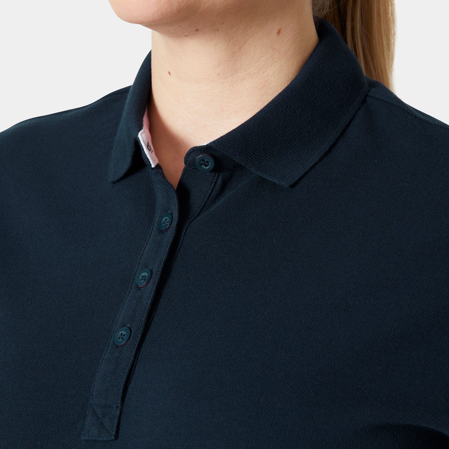 Women's Crew Pique 2 Polo - 597 NAVY