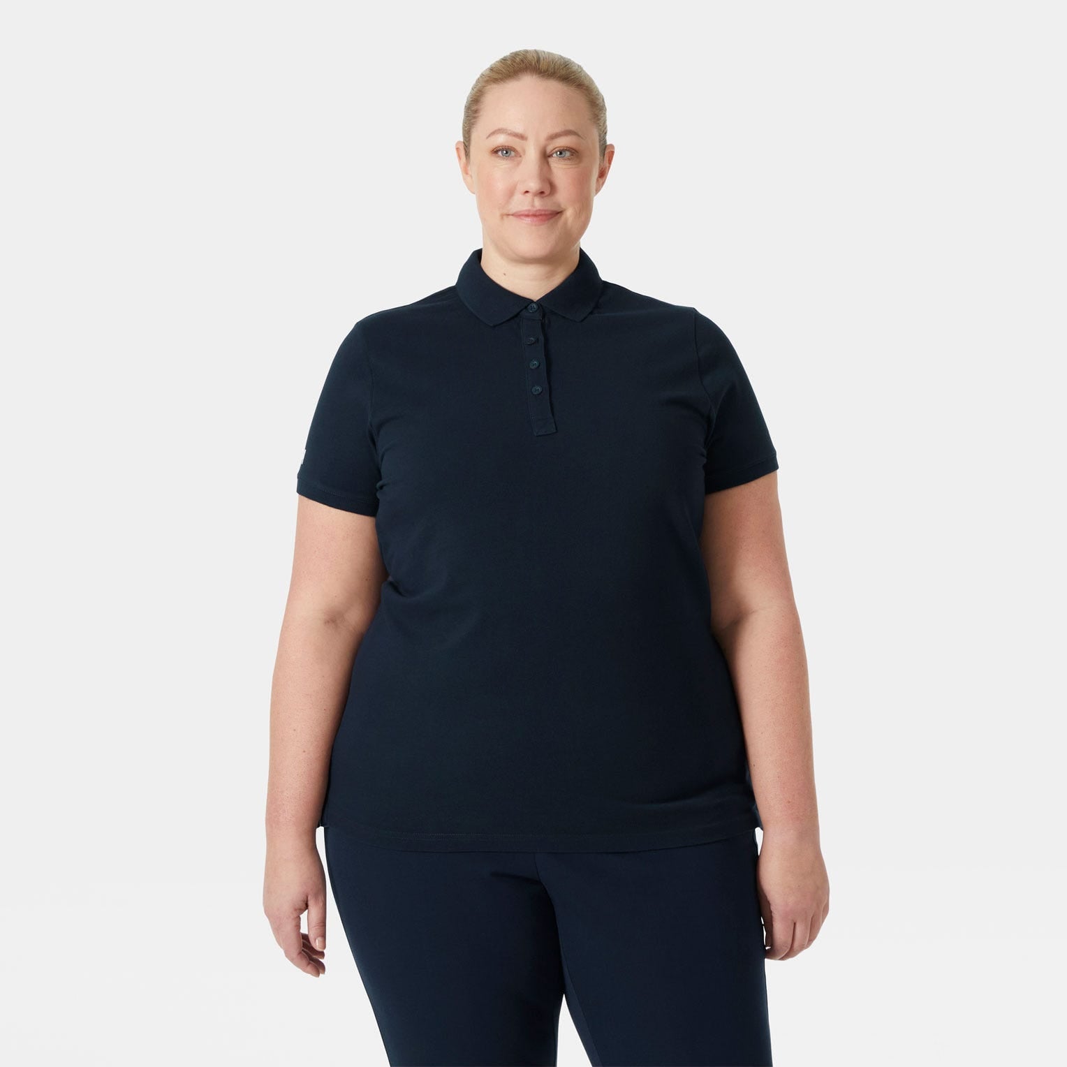 Women's Crew Pique 2 Polo - 597 NAVY