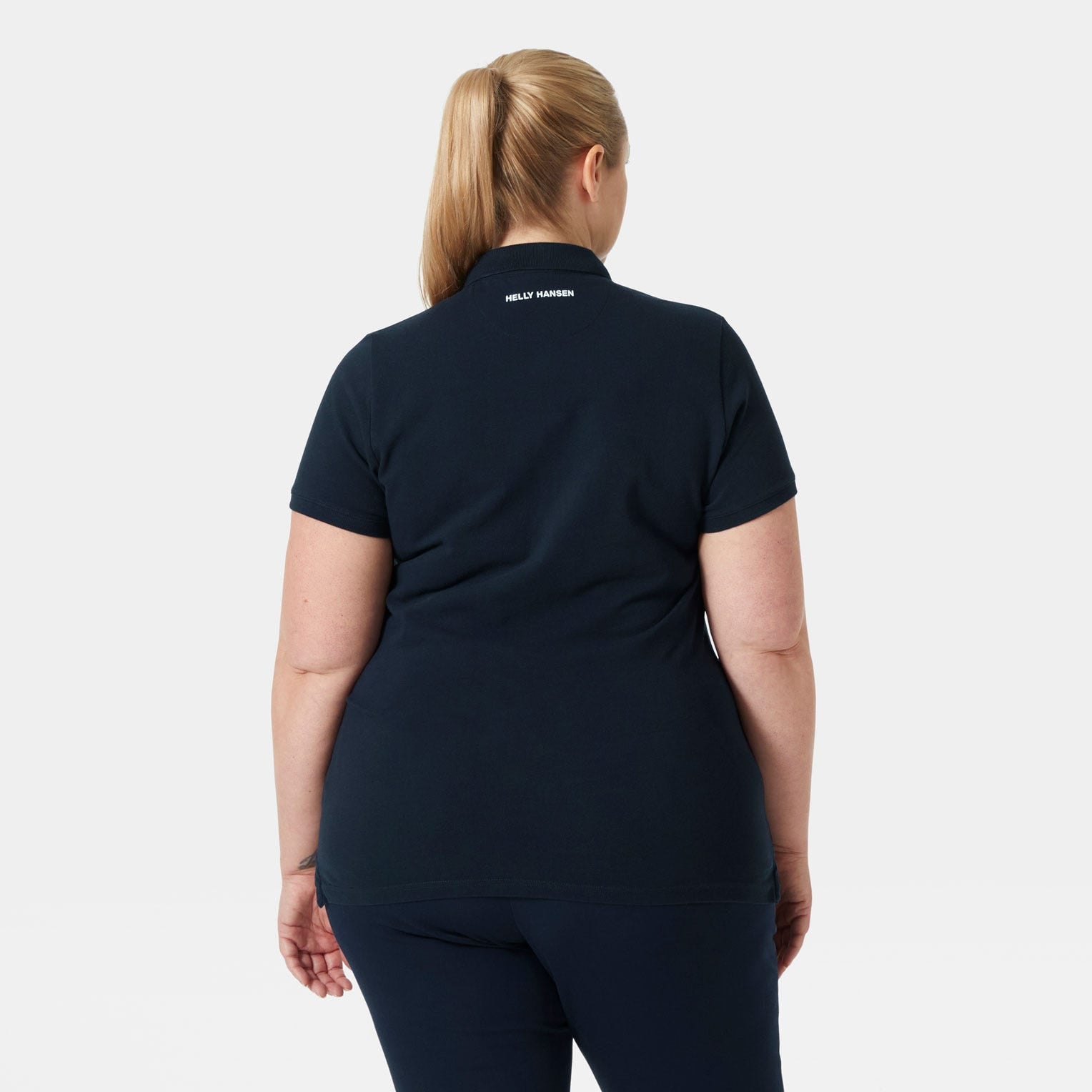 Women's Crew Pique 2 Polo - 597 NAVY