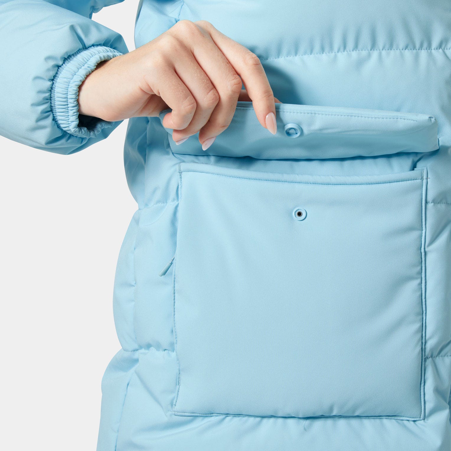 Women's Ellie Puffy Parka - 607 LIGHT CYAN
