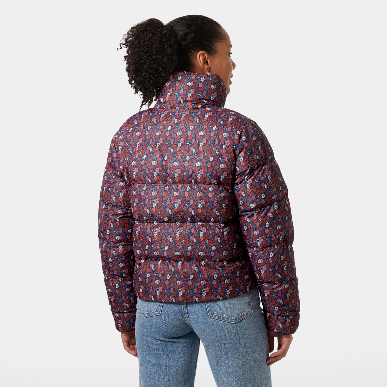 Women's Jade Puffer Jacket - 597 NAVY FLORAL AOP