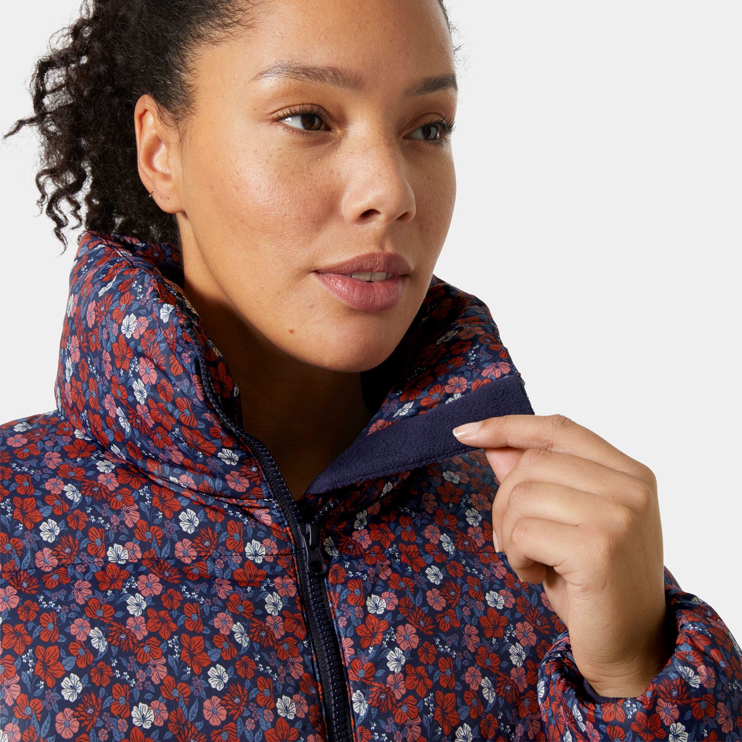 Women's Jade Puffer Jacket - 597 NAVY FLORAL AOP