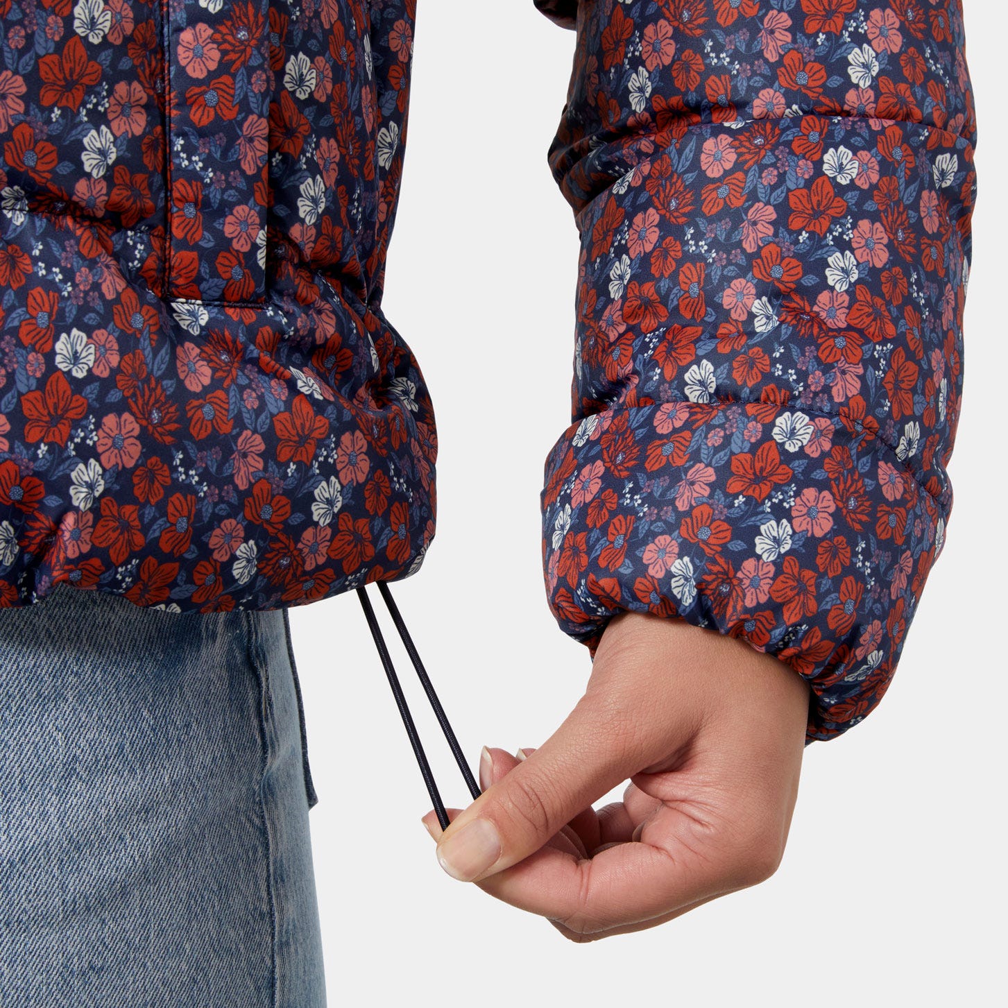 Women's Jade Puffer Jacket - 597 NAVY FLORAL AOP