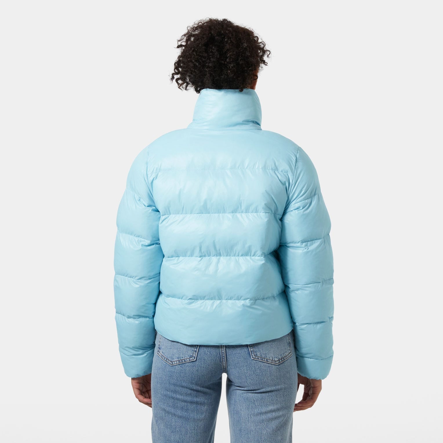 Women's Jade Puffer Jacket - 607 LIGHT CYAN