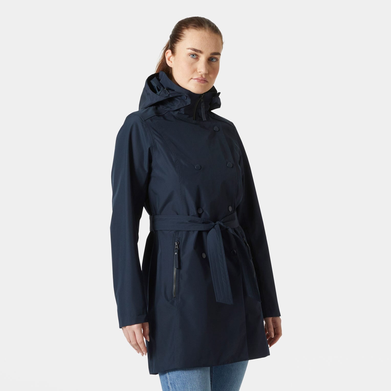 Women's Welsey II Trench Coat - 599 NAVY