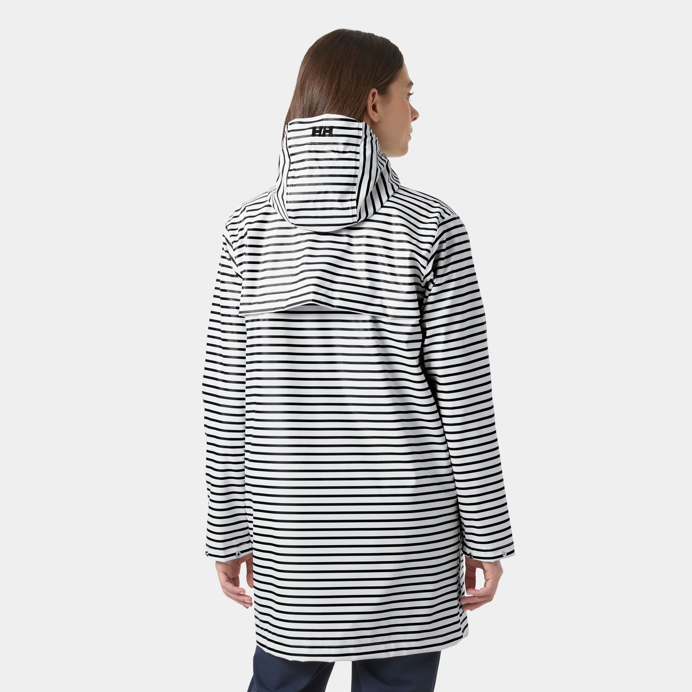 Women's Moss Raincoat - 001 WHITE NAVY
