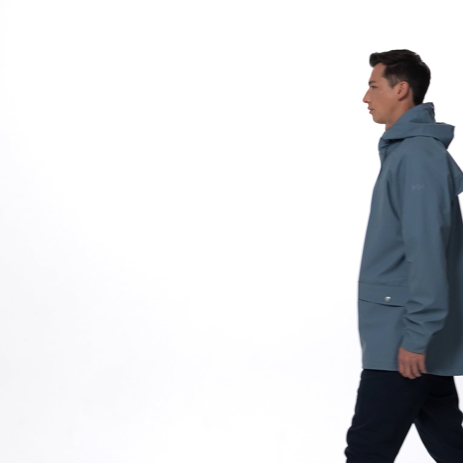 Men's Moss Raincoat - 601 WASHED NAVY