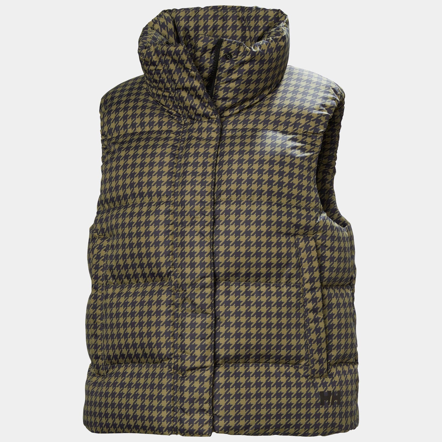 Women's Jade Vest - 718 SEPIA HOUNDSTOOTH AOP