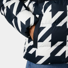 Men's Oslo Graphic Puffy Jacket - 597 NAVY HOUNDSTOOTH AOP