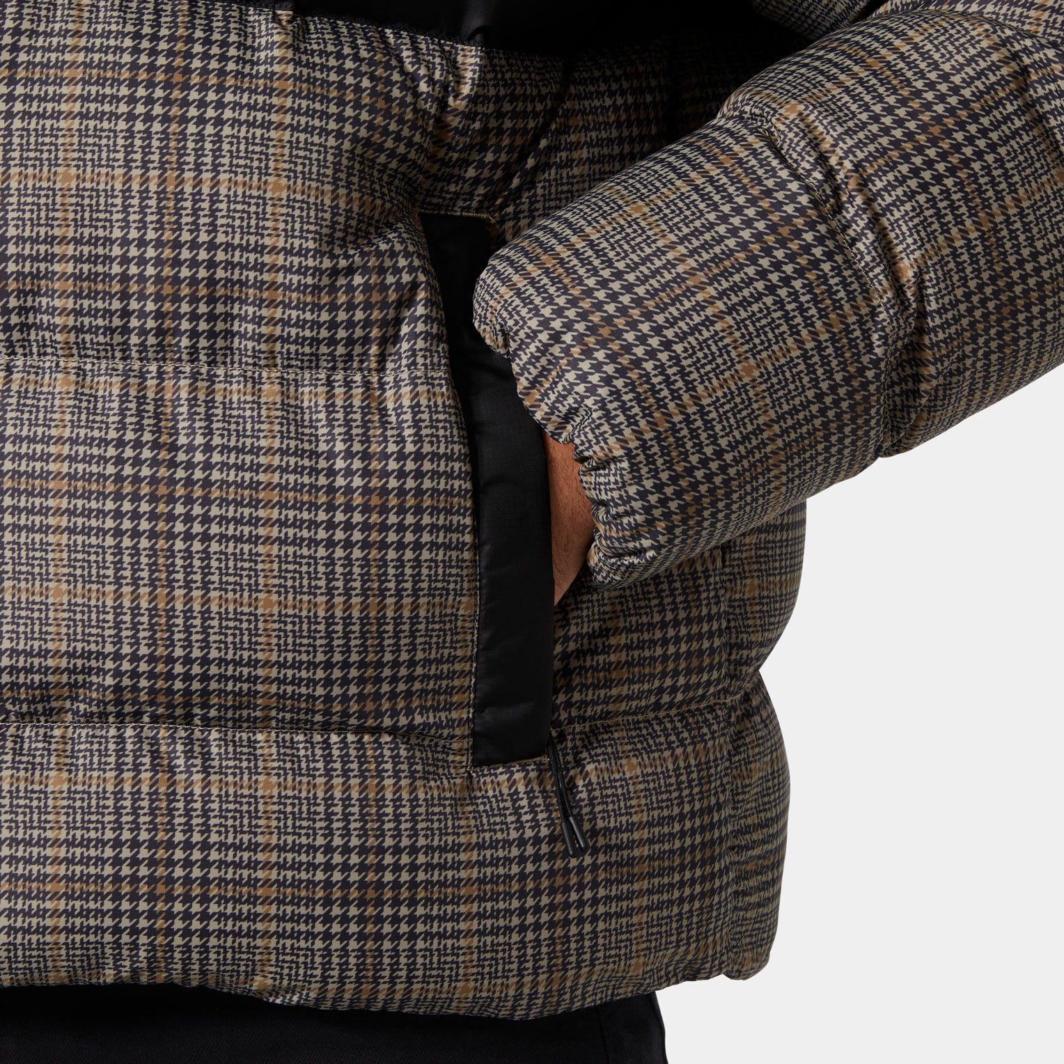 Men's Oslo Graphic Puffy Jacket - 757 PEBBLE BROXBURN PLAID AOP