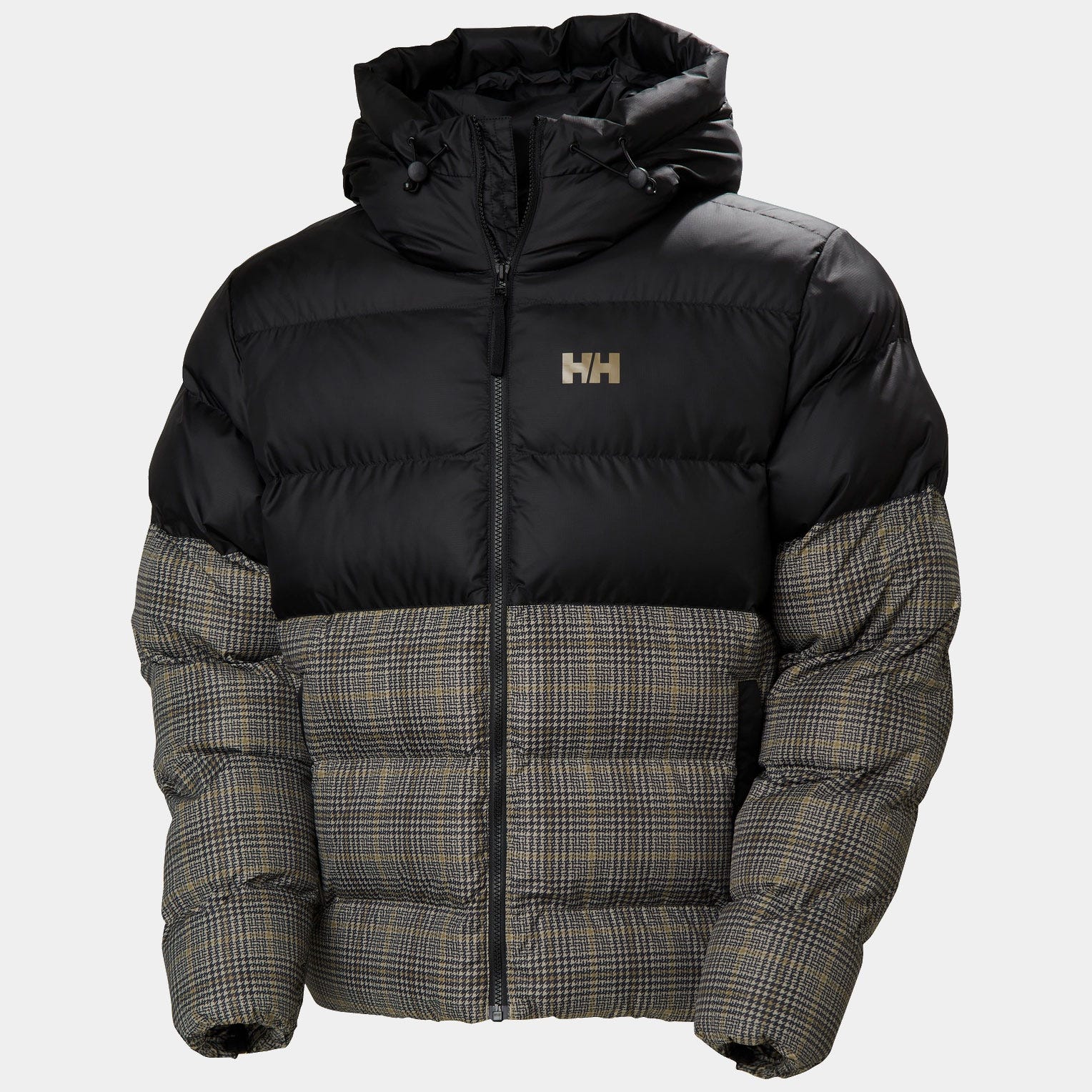 Men's Oslo Graphic Puffy Jacket - 757 PEBBLE BROXBURN PLAID AOP