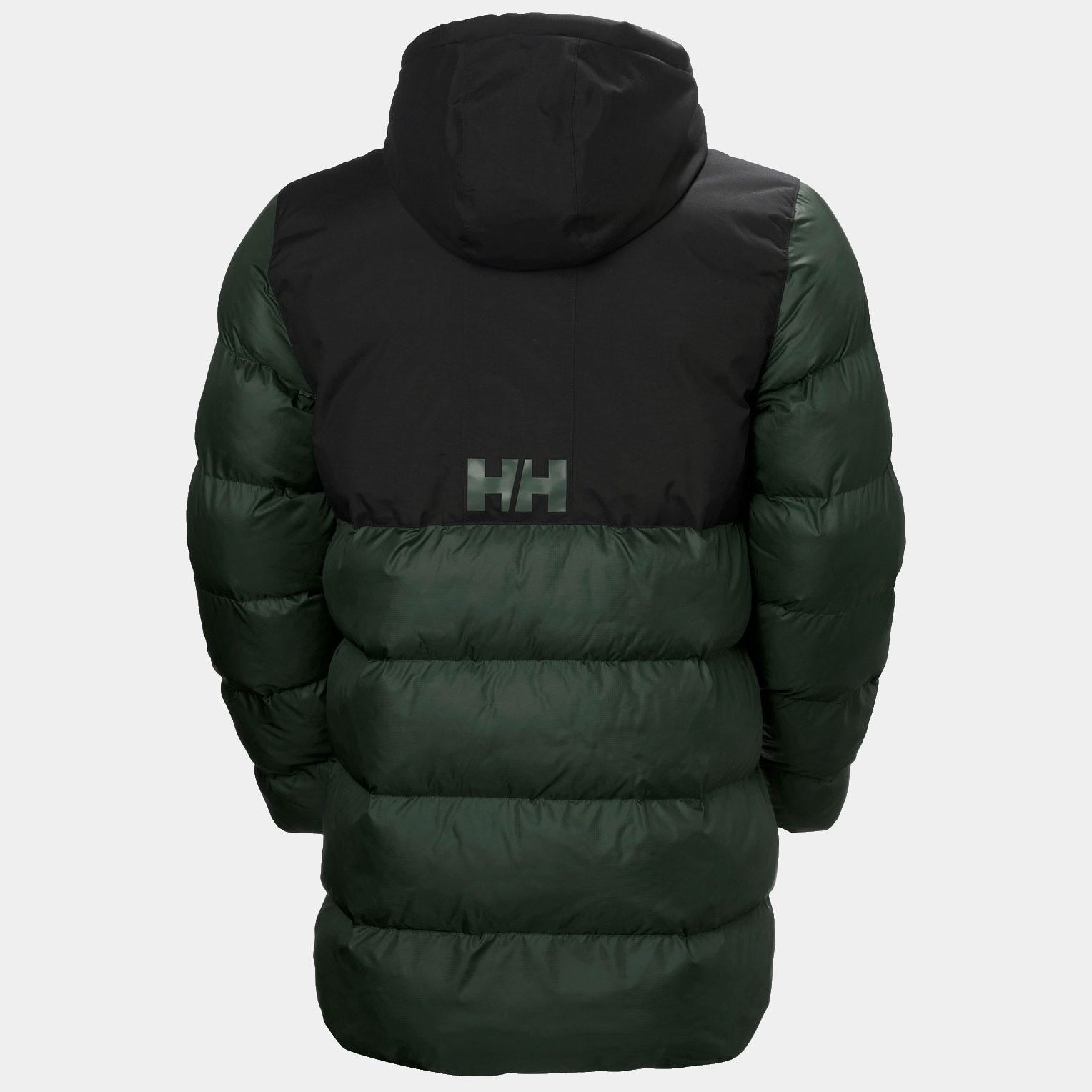Men's Active Puffy Long Jacket - 418 DARK JUNGLE
