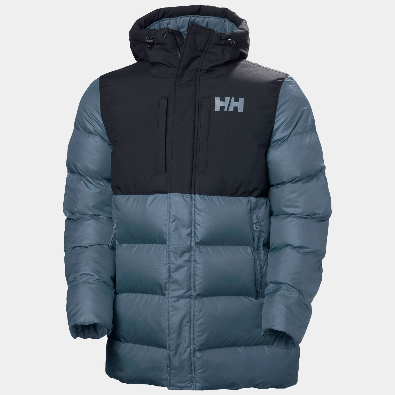 Men's Active Puffy Long Jacket - 601 WASHED NAVY