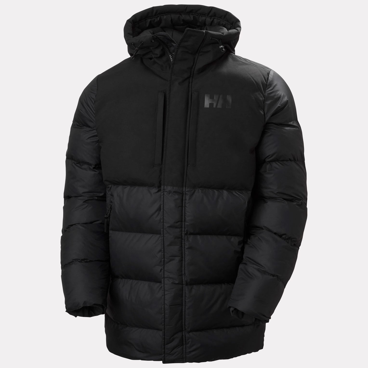 Men's Active Puffy Long Jacket - 990 BLACK