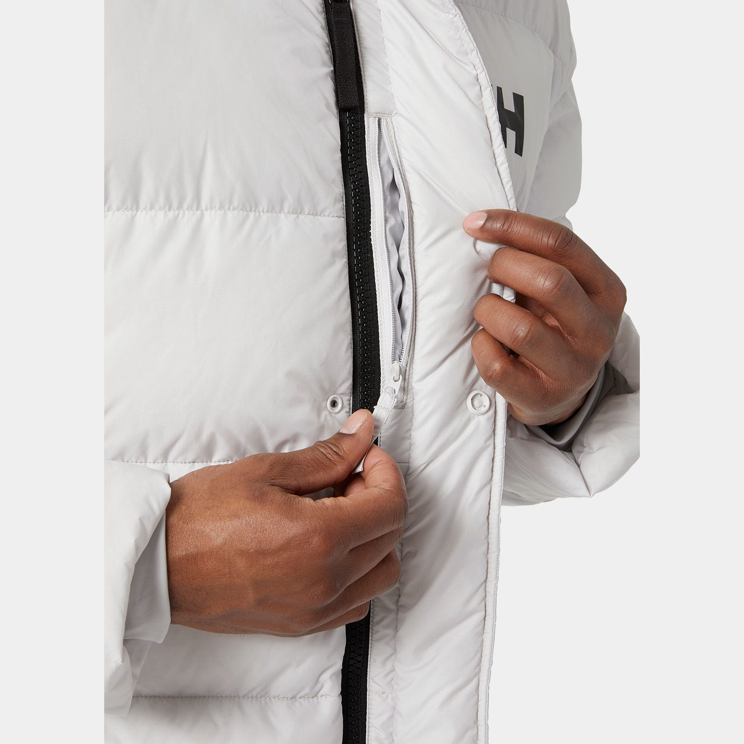 Men's Active Long Winter Parka - 823 NIMBUS CLOUD