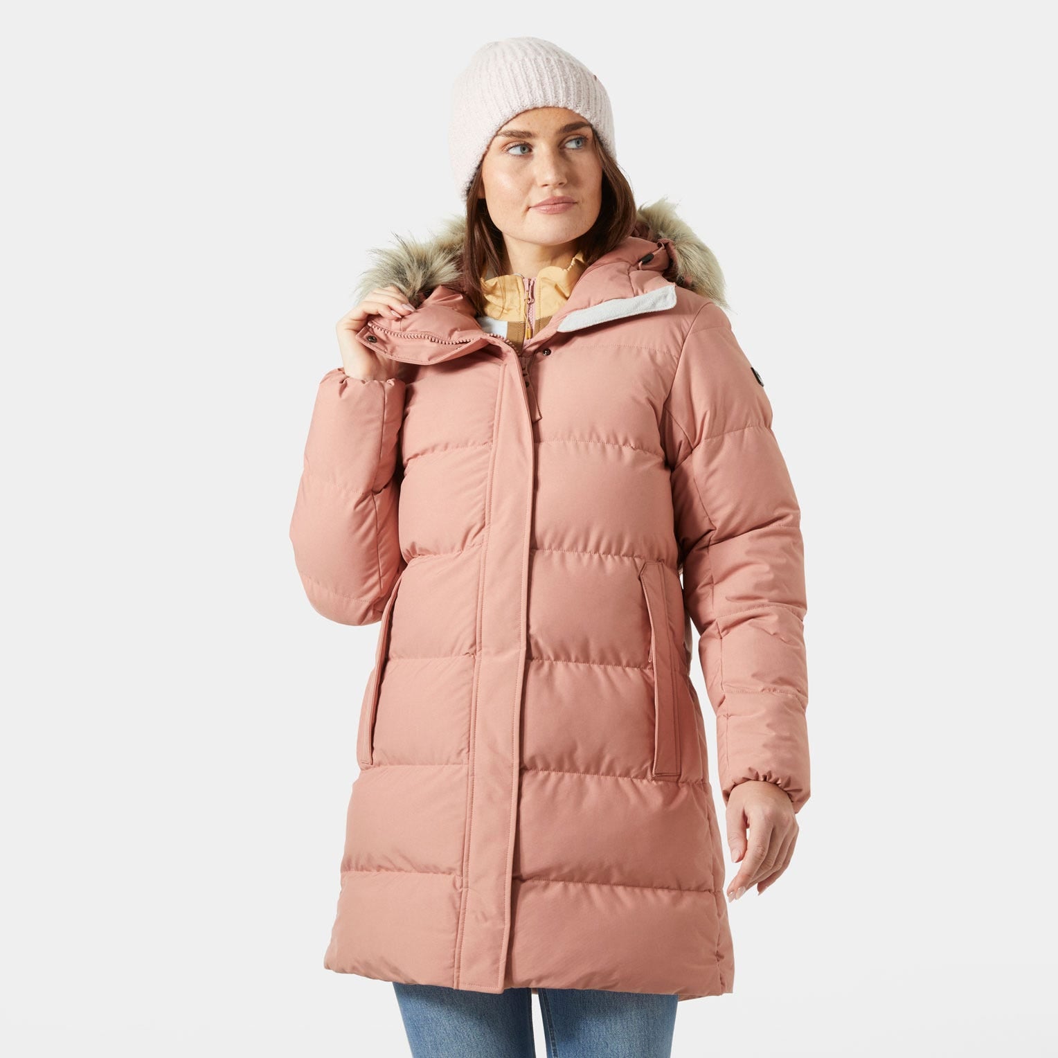 Women’s Blossom Puffy Winter Parka - 096 ASH ROSE