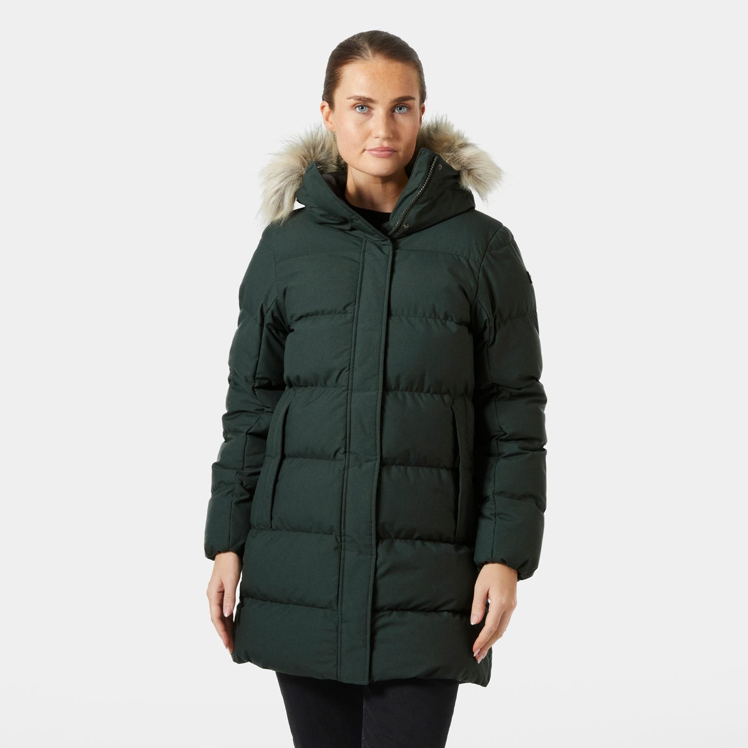 Women’s Blossom Puffy Winter Parka - 418 DARK JUNGLE