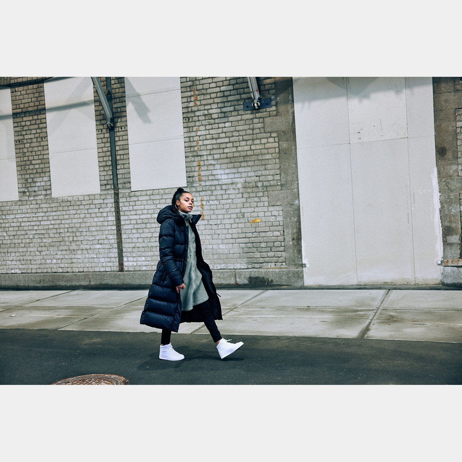 Women's Essence Long Down Coat - 990 BLACK