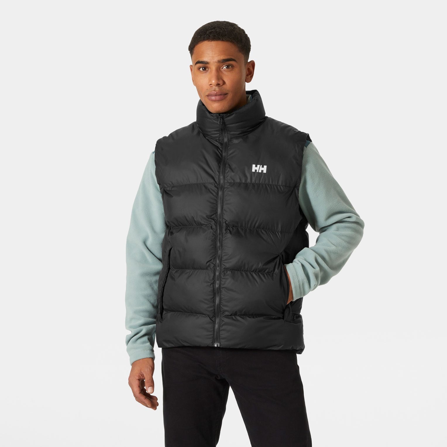 Men's Active Puffy Vest - 992 BLACK