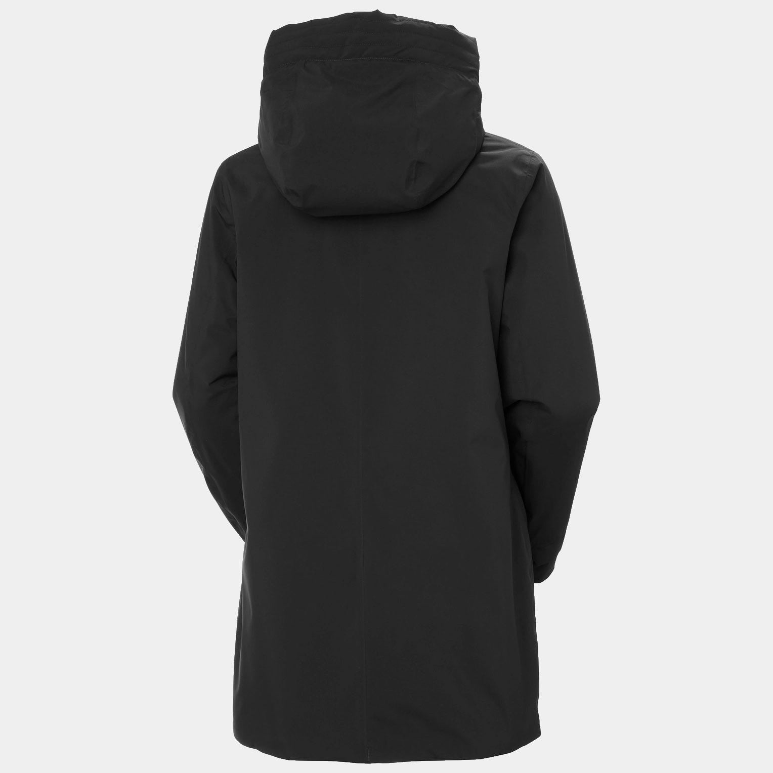 Women's Victoria Insulated Mid Rain Jacket - 990 BLACK
