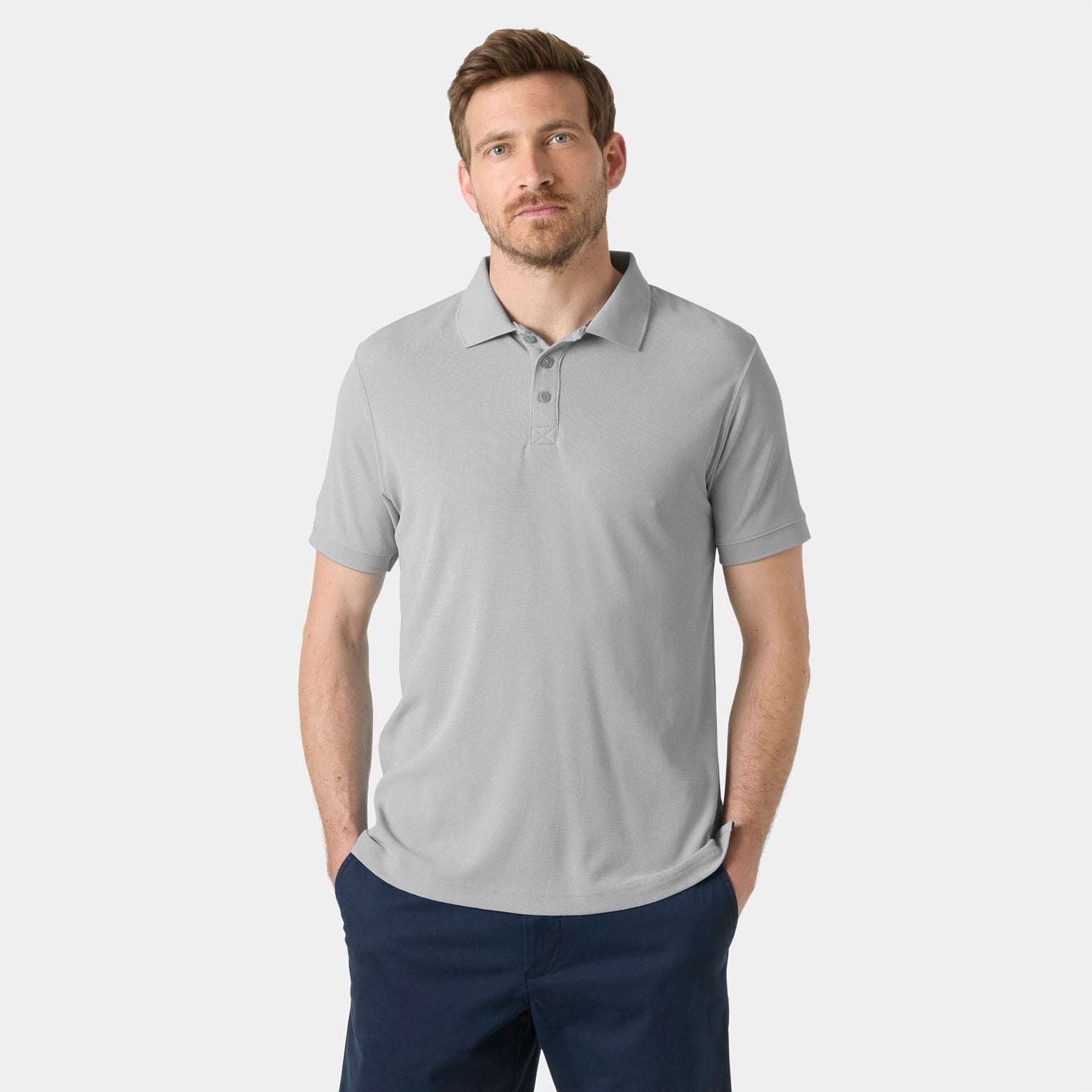 Men's Crewline Polo - 853 GREY FOG
