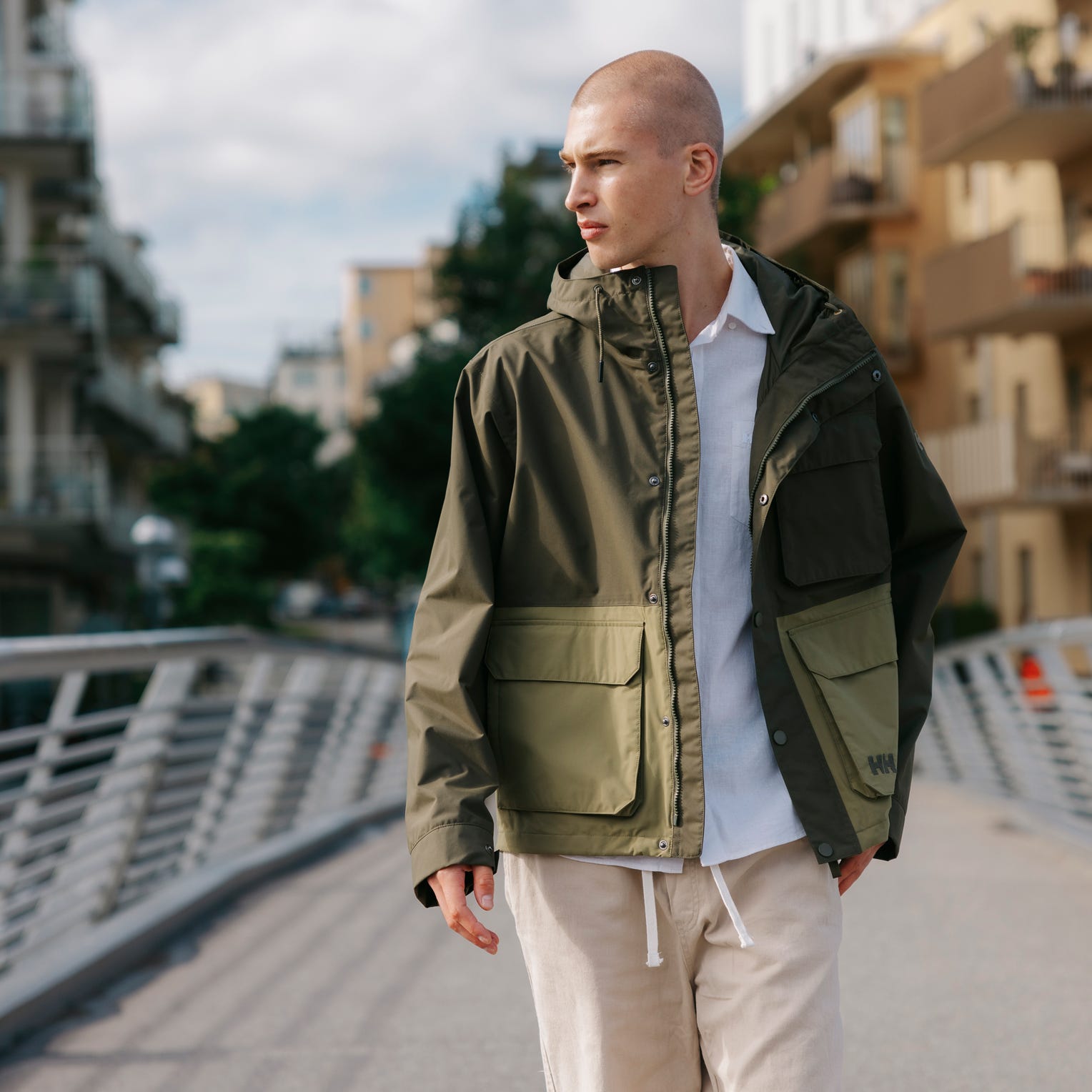 Men's Escape Utility Rain Jacket - 431 UTILITY GREEN