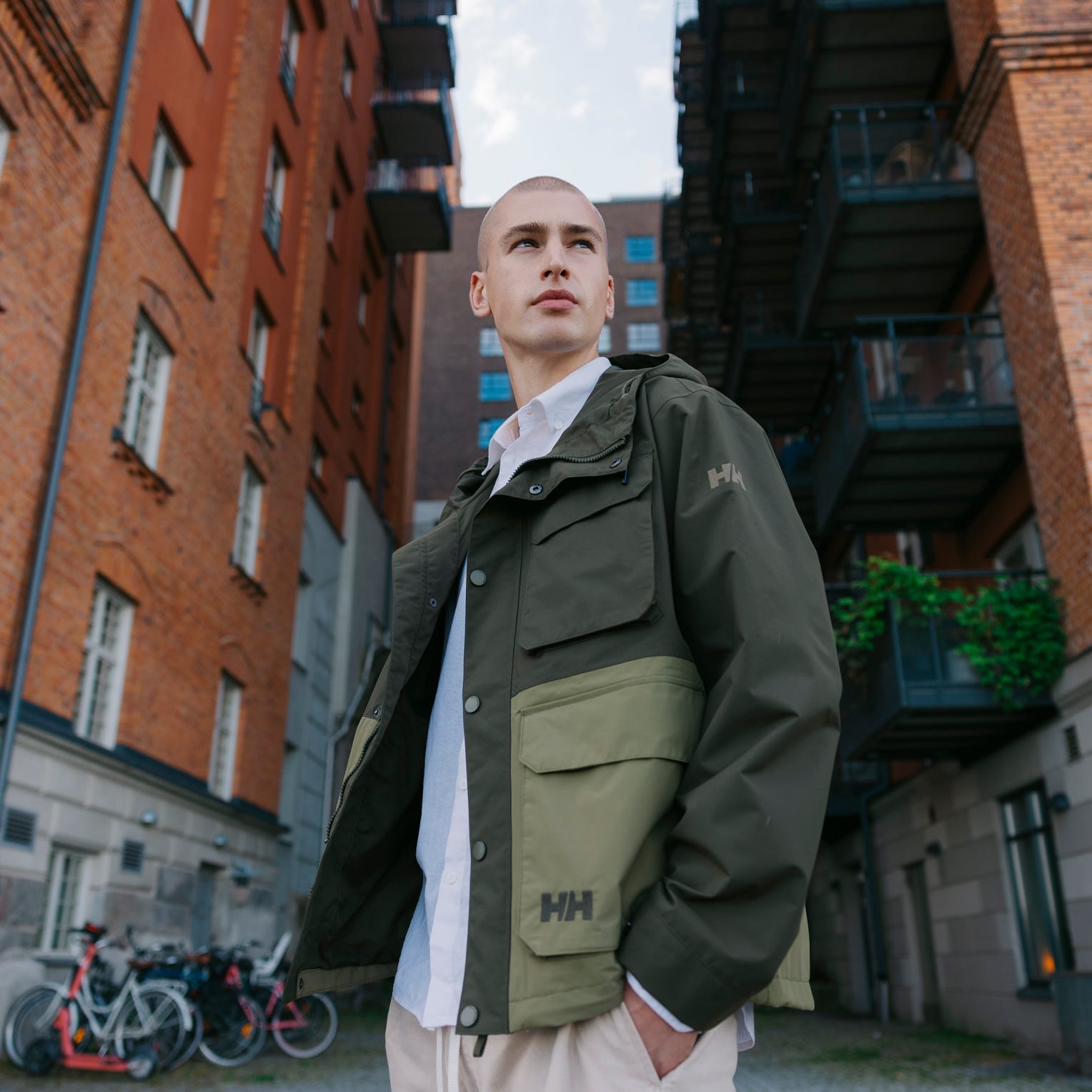 Men's Escape Utility Rain Jacket - 431 UTILITY GREEN