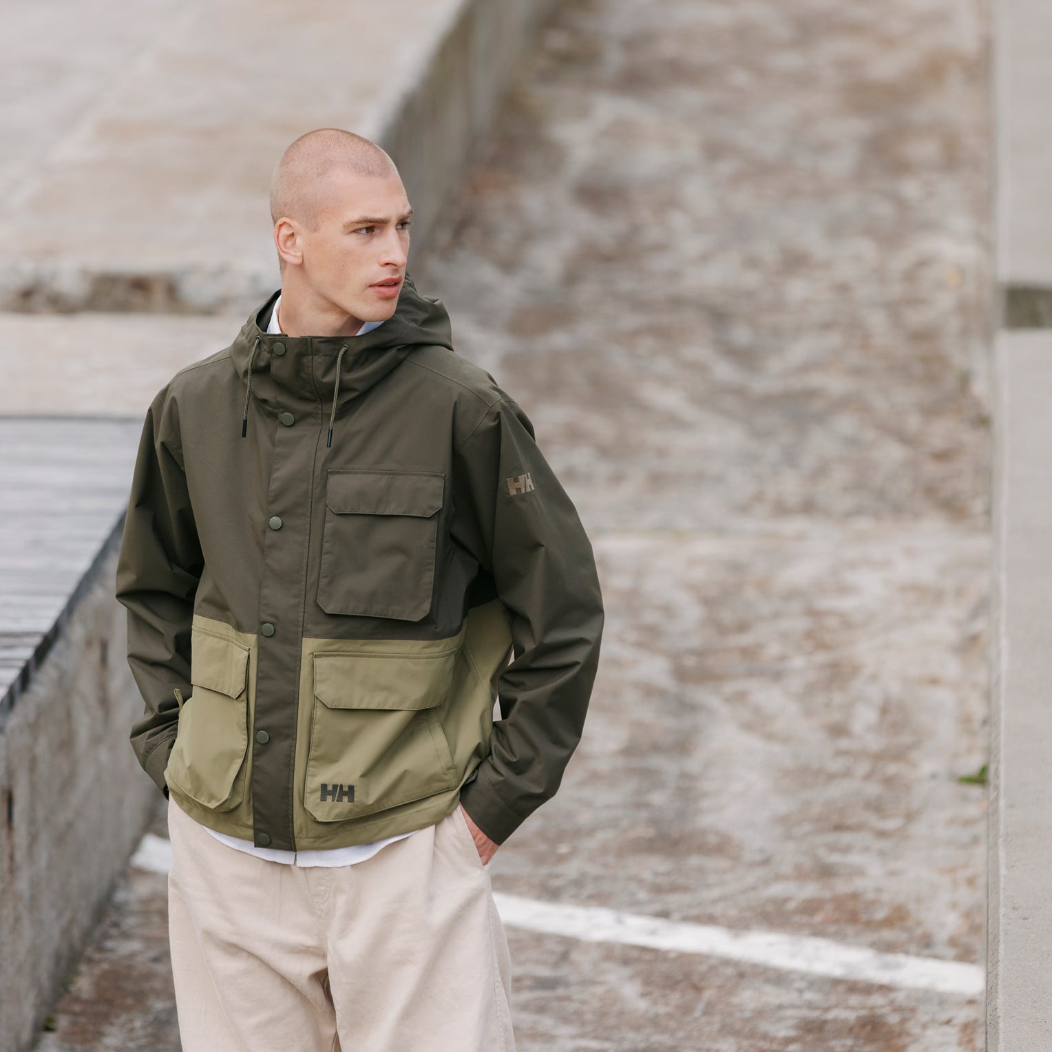 Men's Escape Utility Rain Jacket - 431 UTILITY GREEN