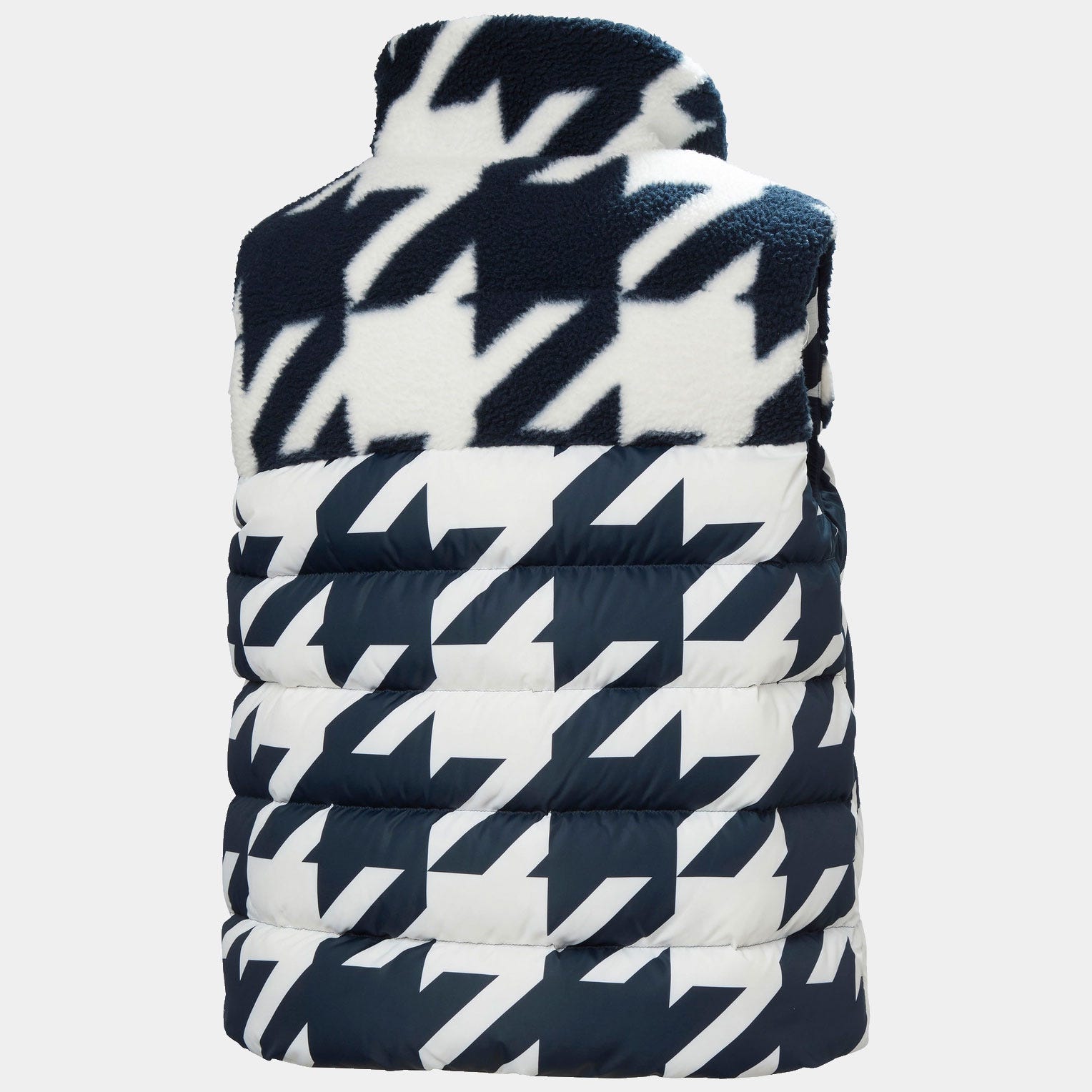 Women's Bliss Down Vest - 597 NAVY HOUNDSTOOTH AOP