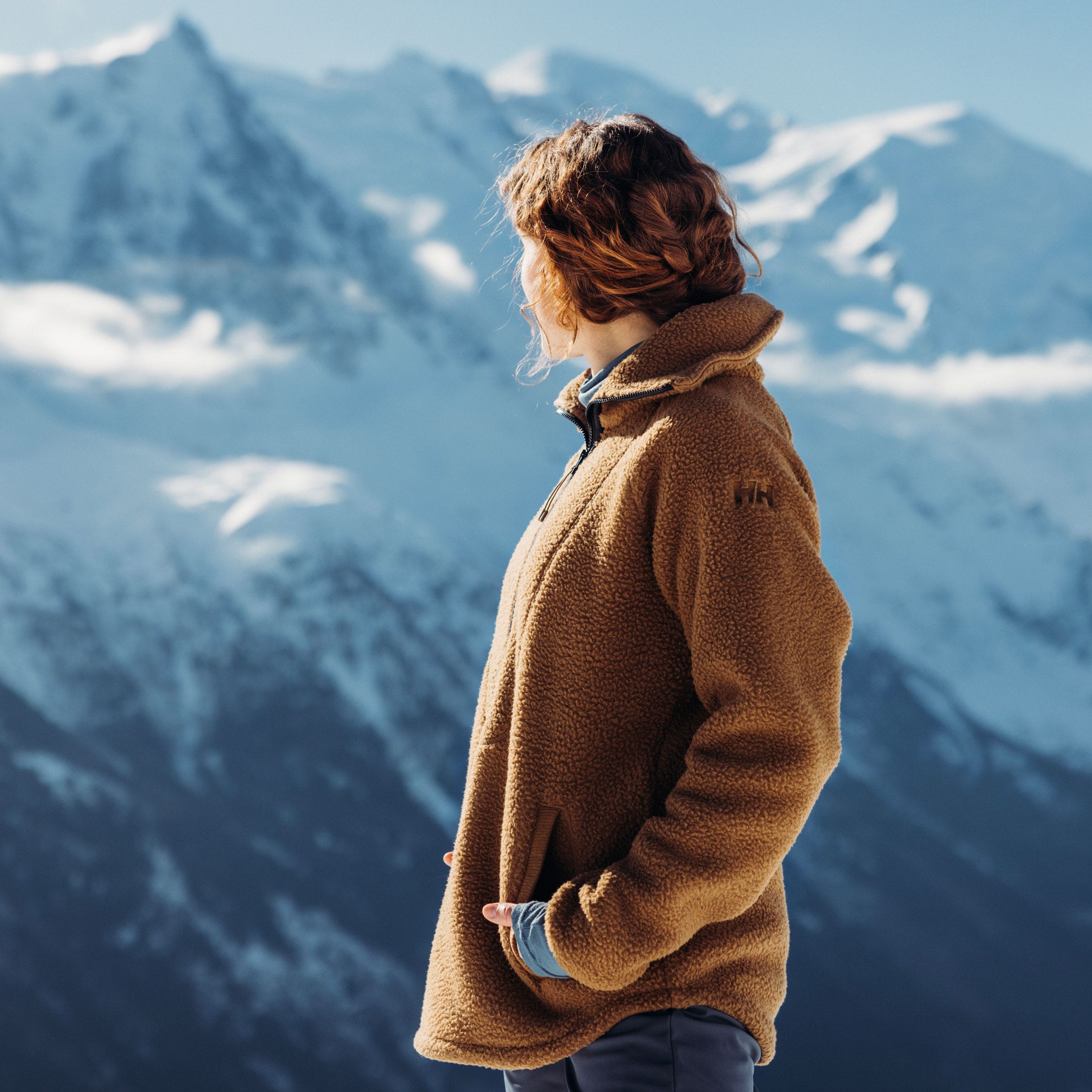 Women's Bliss Pile Fleece 1/2 Zip - 718 SEPIA