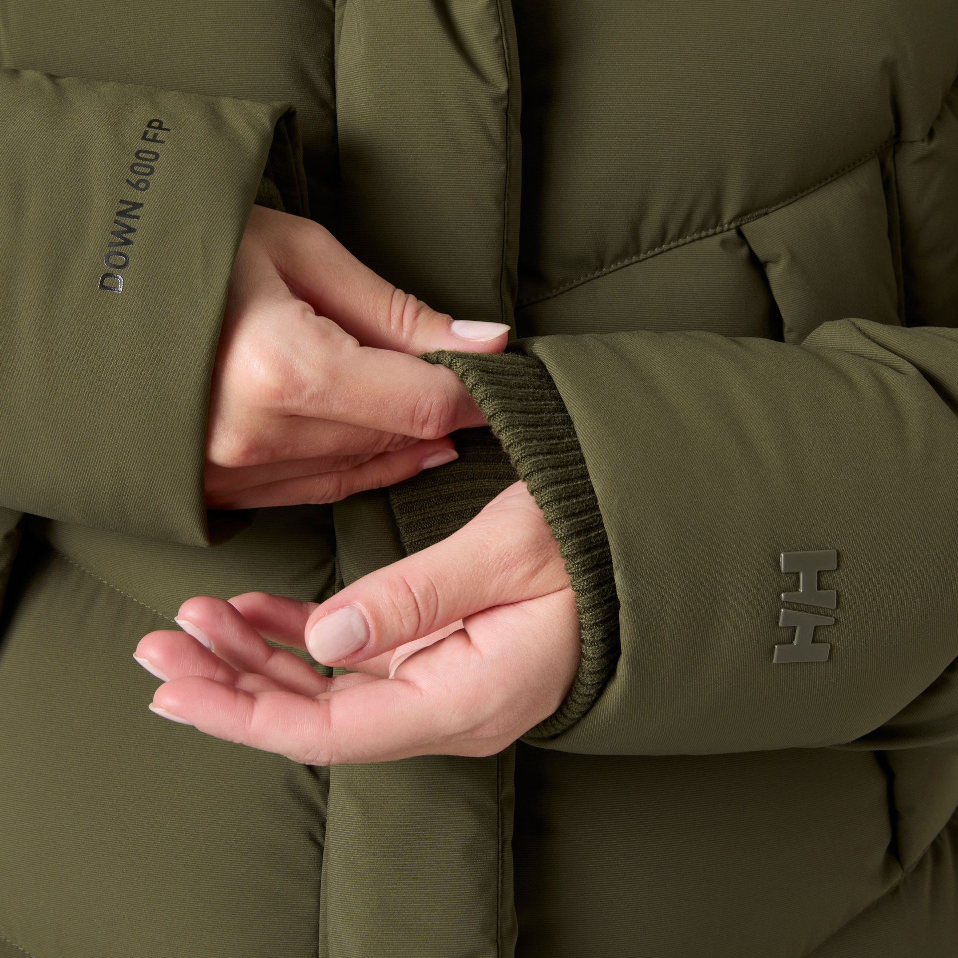Women’s Helly Puff Long Down Parka - 431 UTILITY GREEN