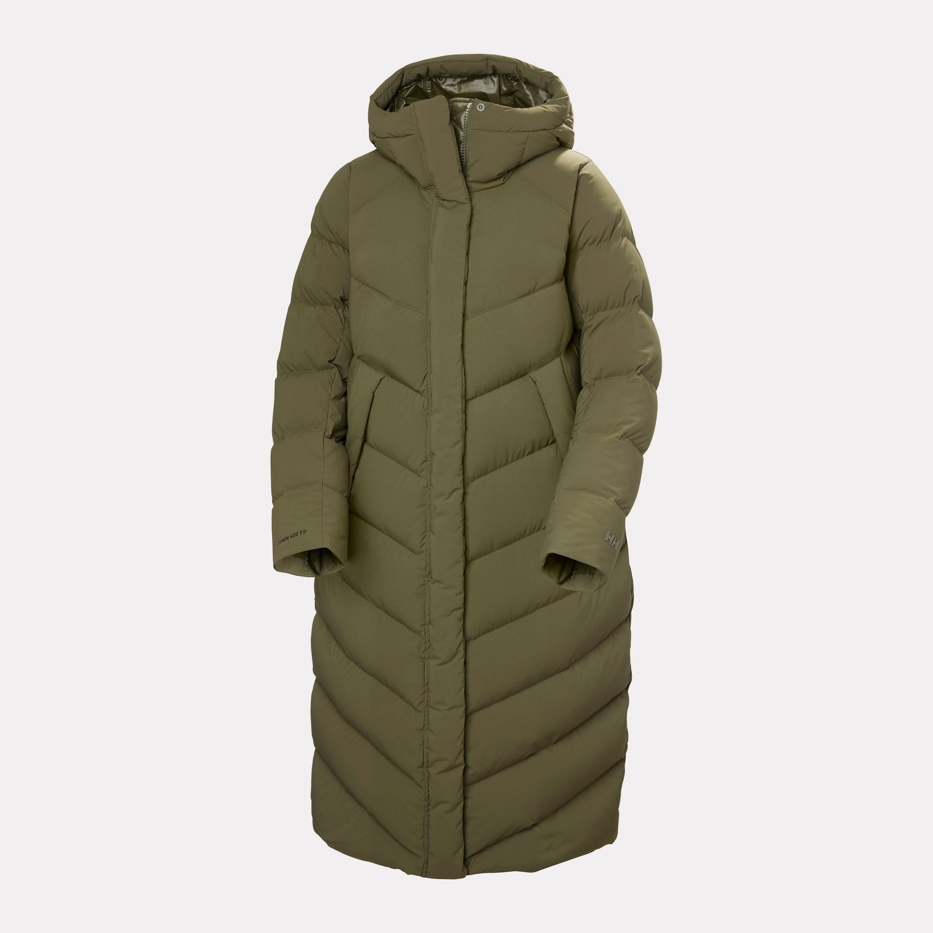 Women’s Helly Puff Long Down Parka - 431 UTILITY GREEN