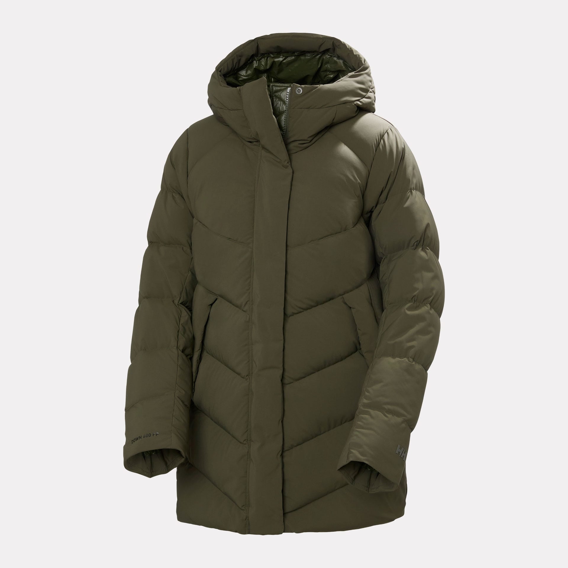 Women's Helly Puff Down Parka - 431 UTILITY GREEN