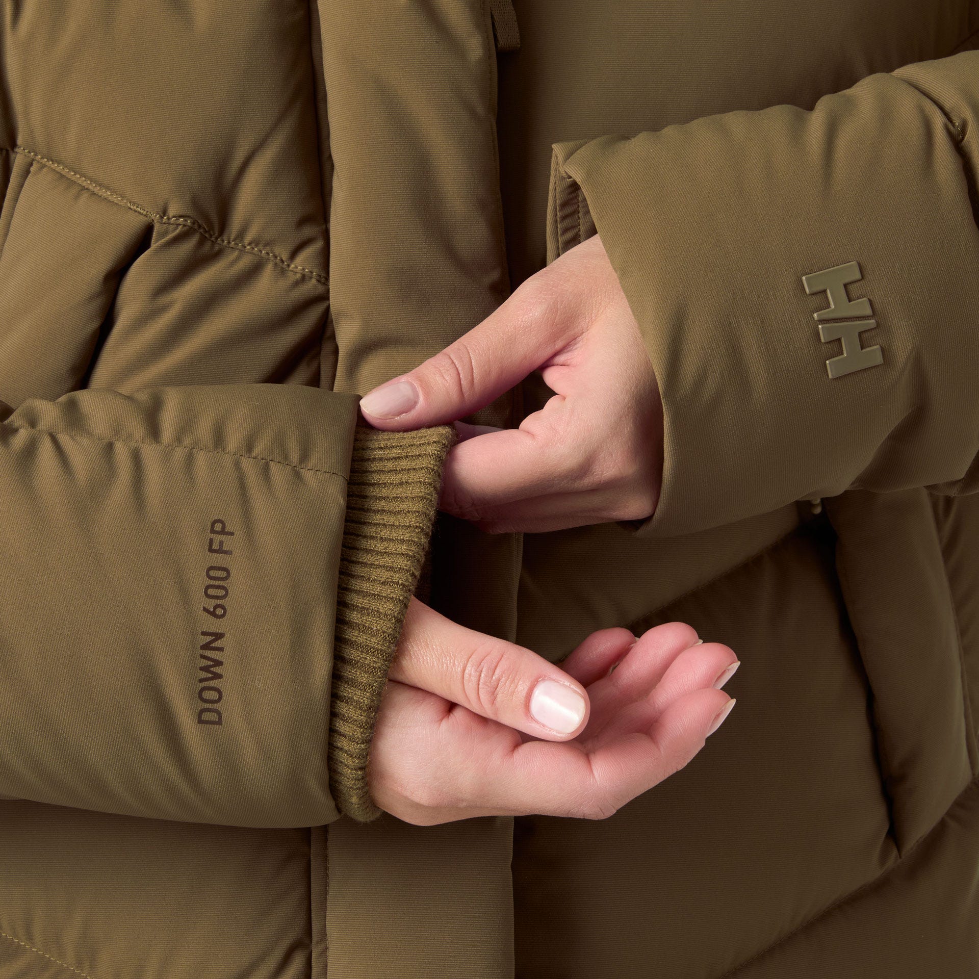 Women's Helly Puff Down Parka - 718 SEPIA