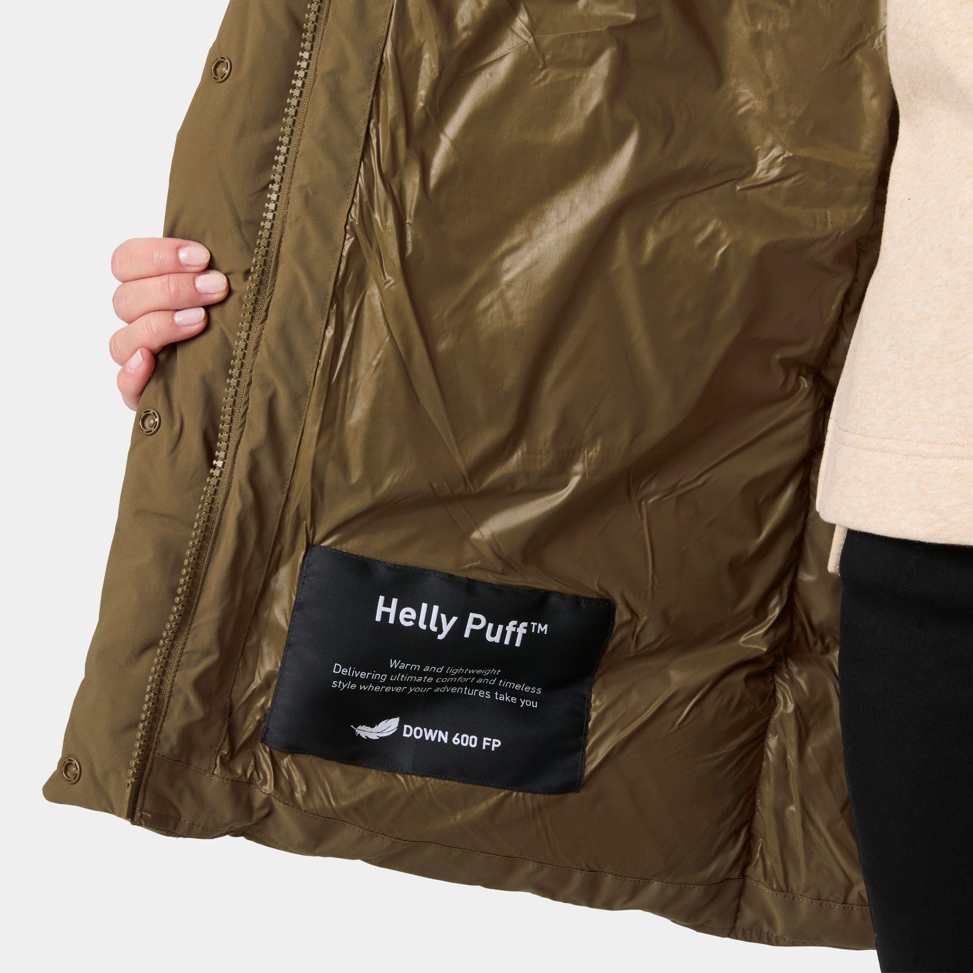 Women's Helly Puff Down Parka - 718 SEPIA