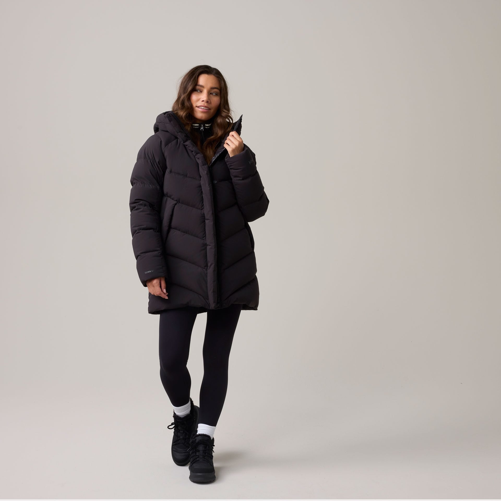 Women's Helly Puff Down Parka - 990 BLACK