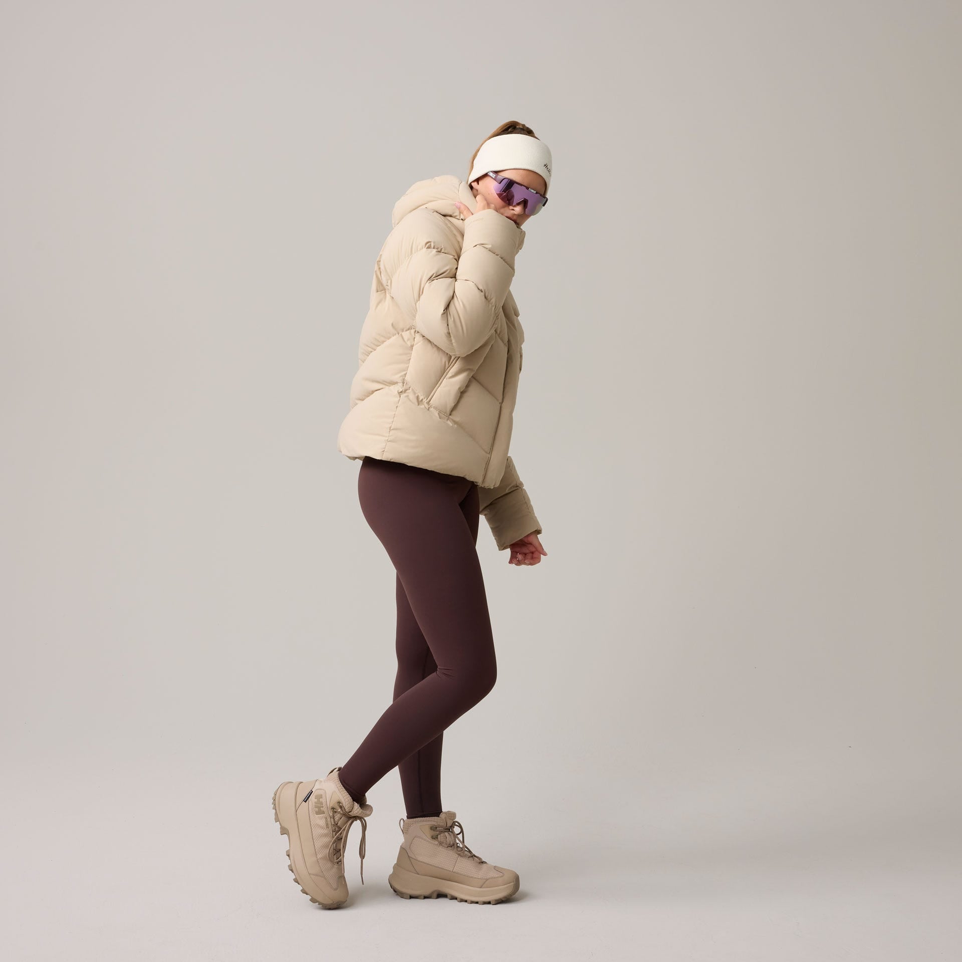 Women’s Helly Puff Down Jacket - 078 KHAKI / SAND
