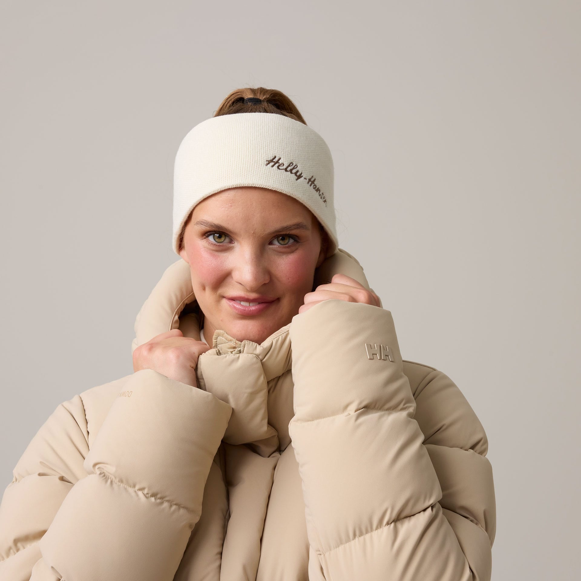 Women’s Helly Puff Down Jacket - 078 KHAKI / SAND