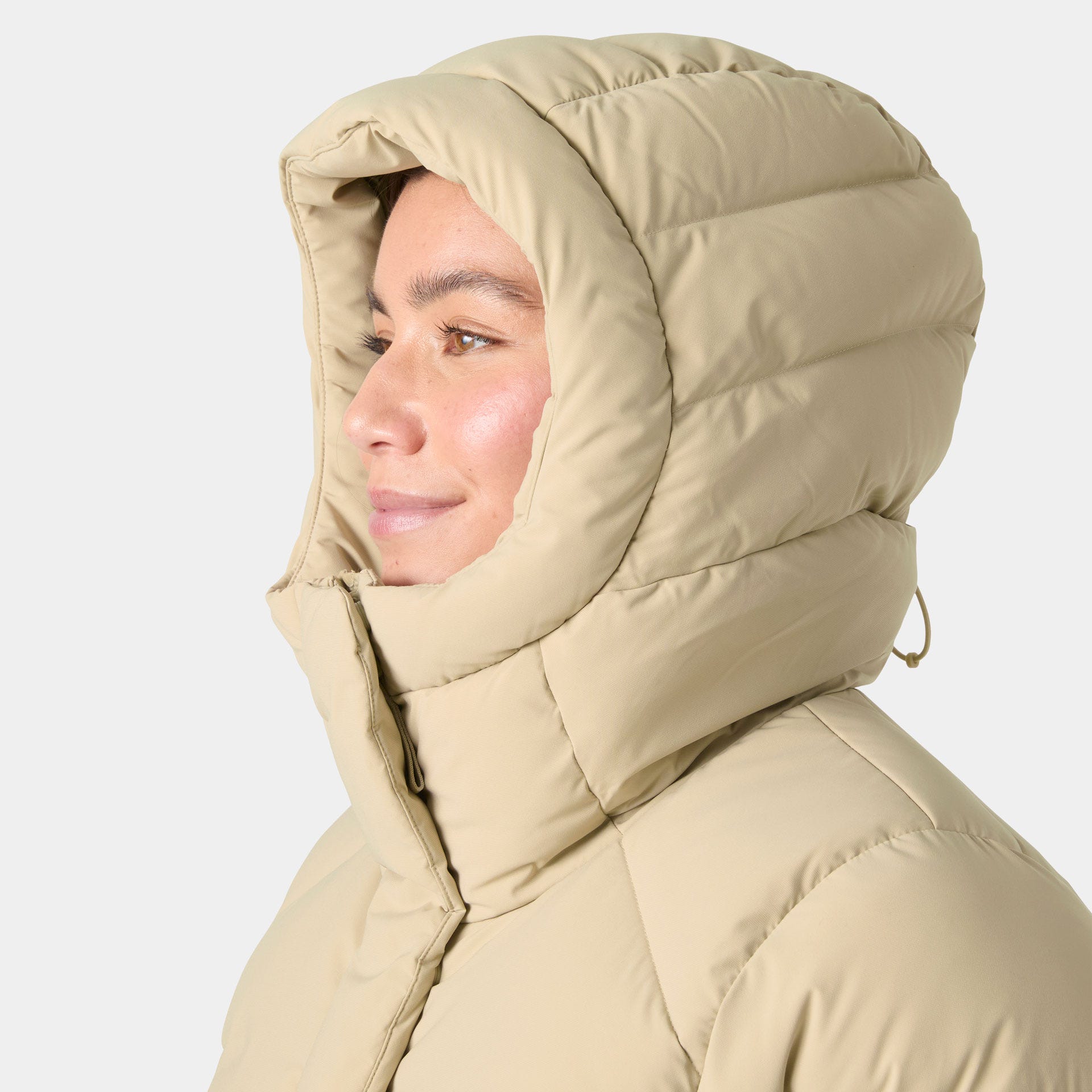 Women’s Helly Puff Down Jacket - 078 KHAKI / SAND