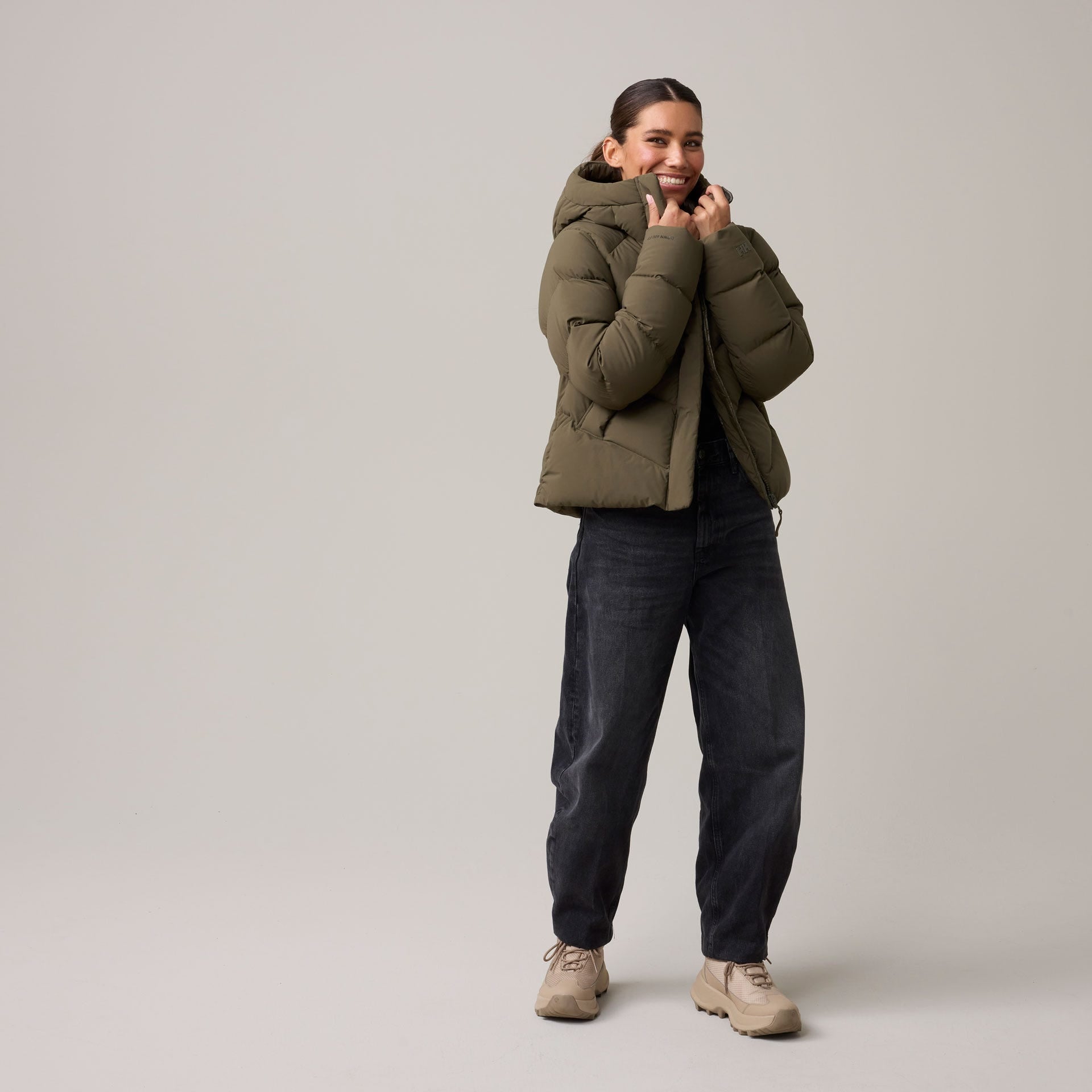 Women’s Helly Puff Down Jacket - 431 UTILITY GREEN